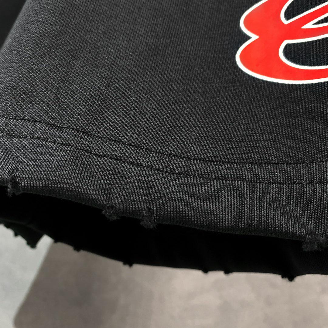 Balenciaga Cotton Logo Shorts - DesignerGu