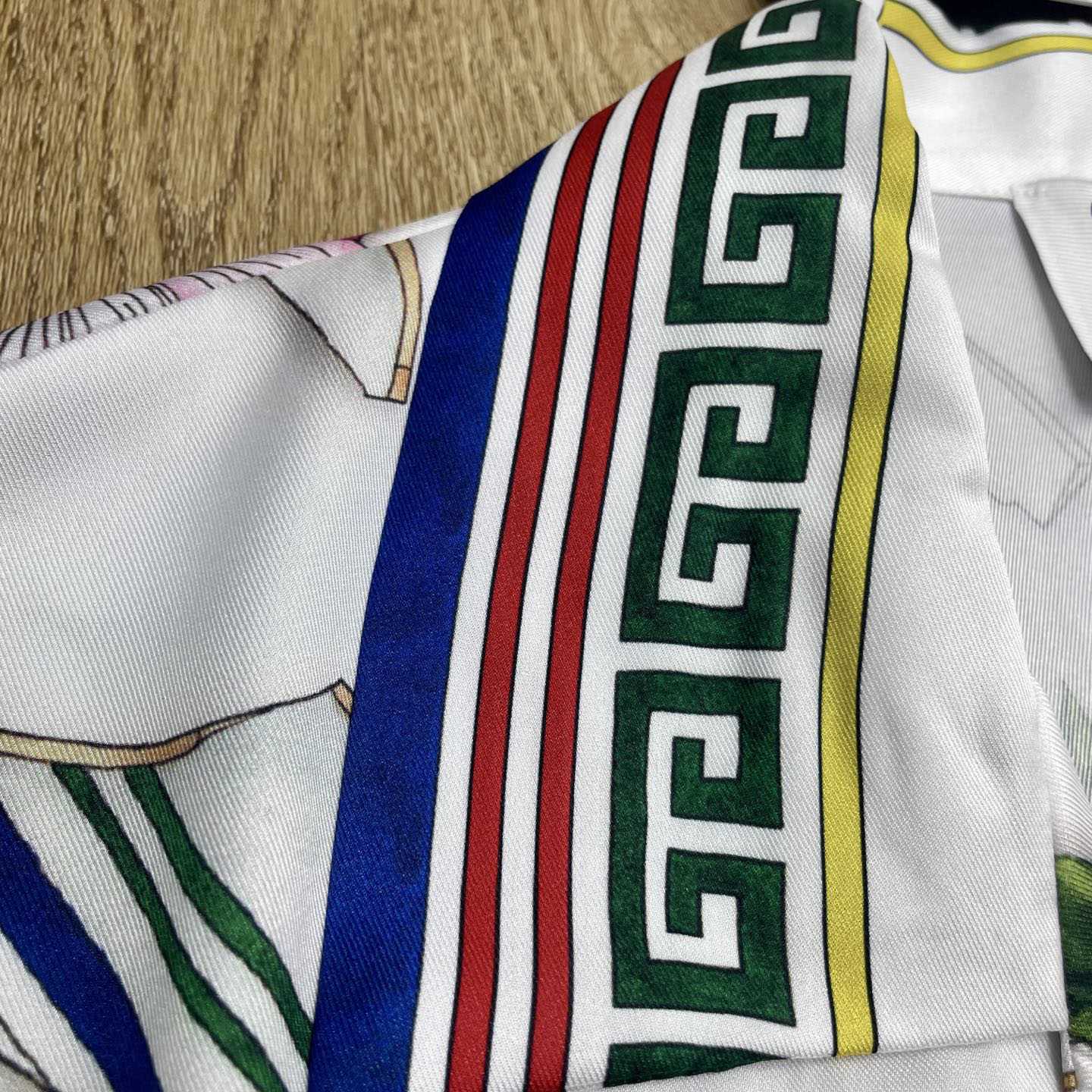 Casablanca Le Vase Brise Short Sleeve Silk Shirt    CA3531 - DesignerGu