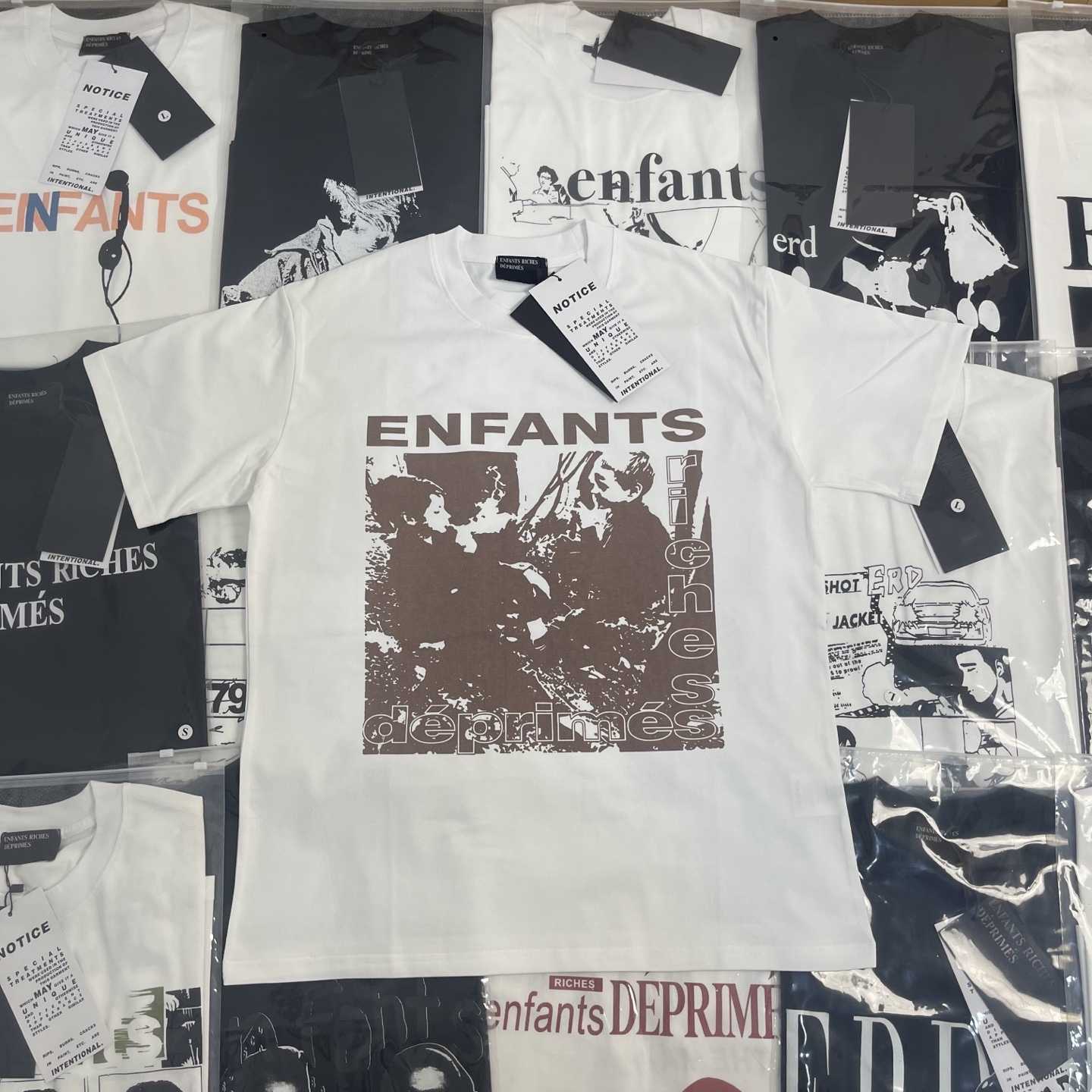 Enfants Riches Déprimés Kids Smoking Logo Tee - DesignerGu