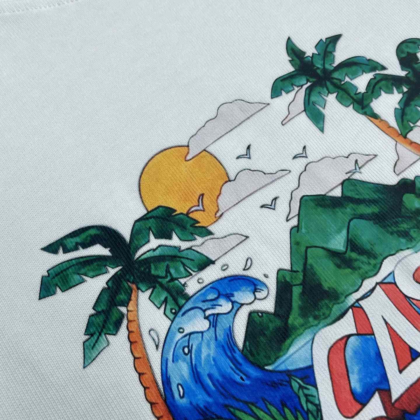 Casablanca Black 'Casa' Beach Wave T-Shirt   C991 - DesignerGu