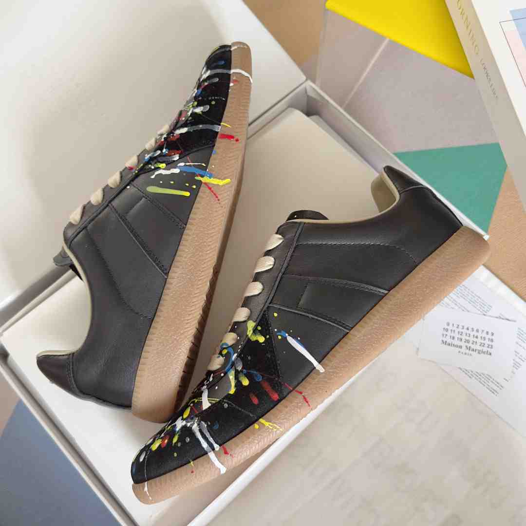 Maison Margiela Wmns Replica Low 'Paint Splatter - Black Pollock' - DesignerGu
