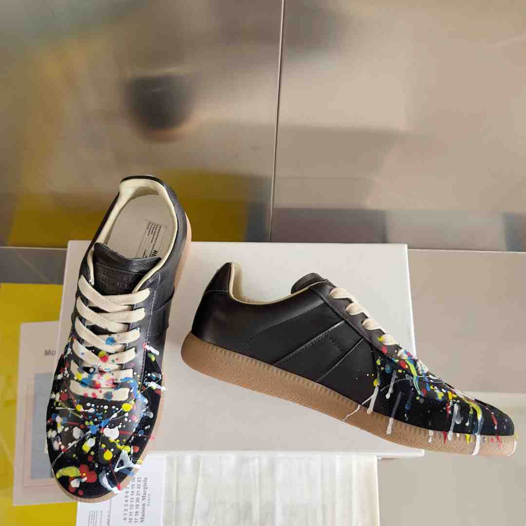 Maison Margiela Wmns Replica Low 'Paint Splatter - Black Pollock' - DesignerGu