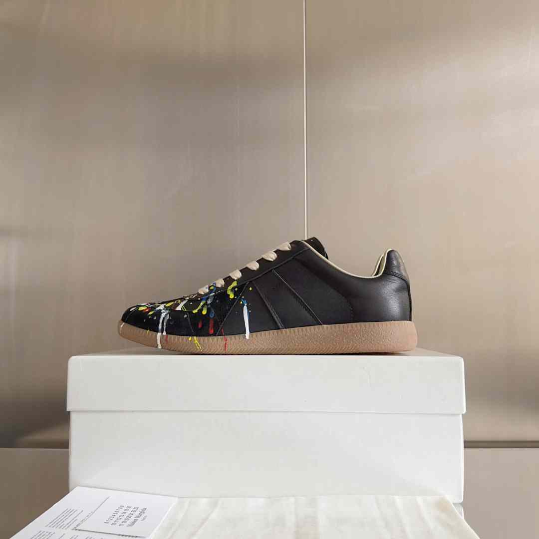 Maison Margiela Wmns Replica Low 'Paint Splatter - Black Pollock' - DesignerGu