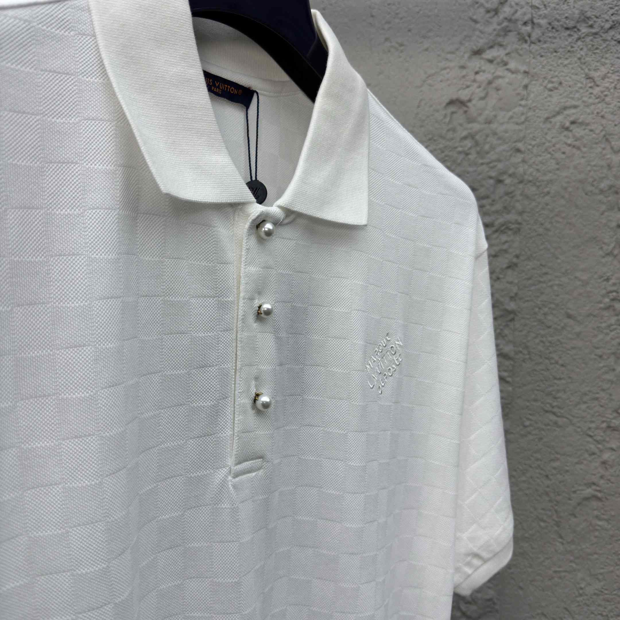 Louis Vuitton Damier Signature Polo Shirt  1AGIL7 - DesignerGu