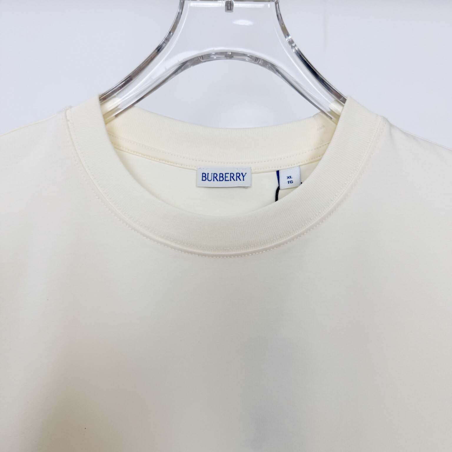 Burberry Check Label Cotton T-shirt  - DesignerGu