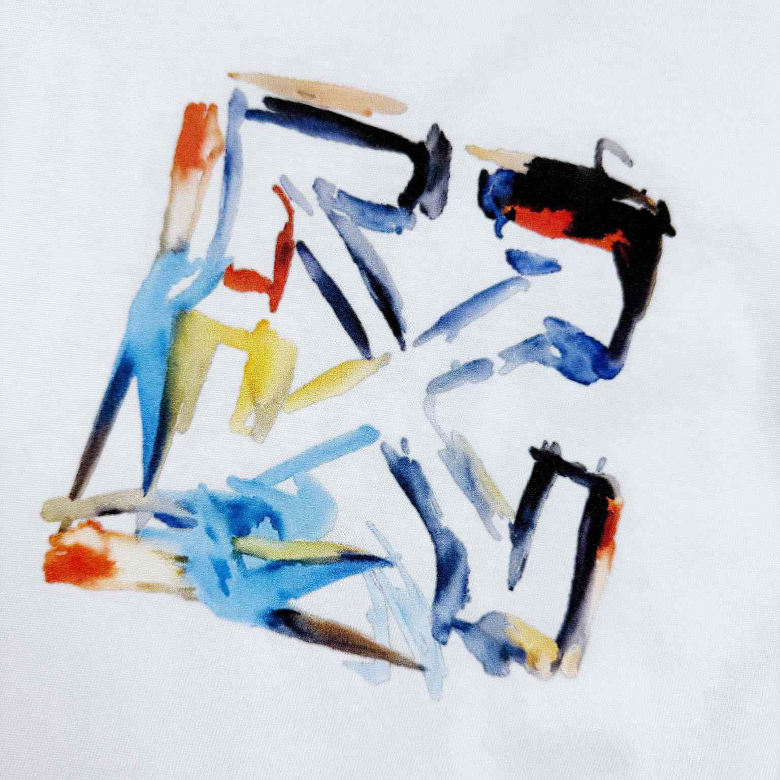 Off-White Watercolor Arrow T-Shirt - DesignerGu