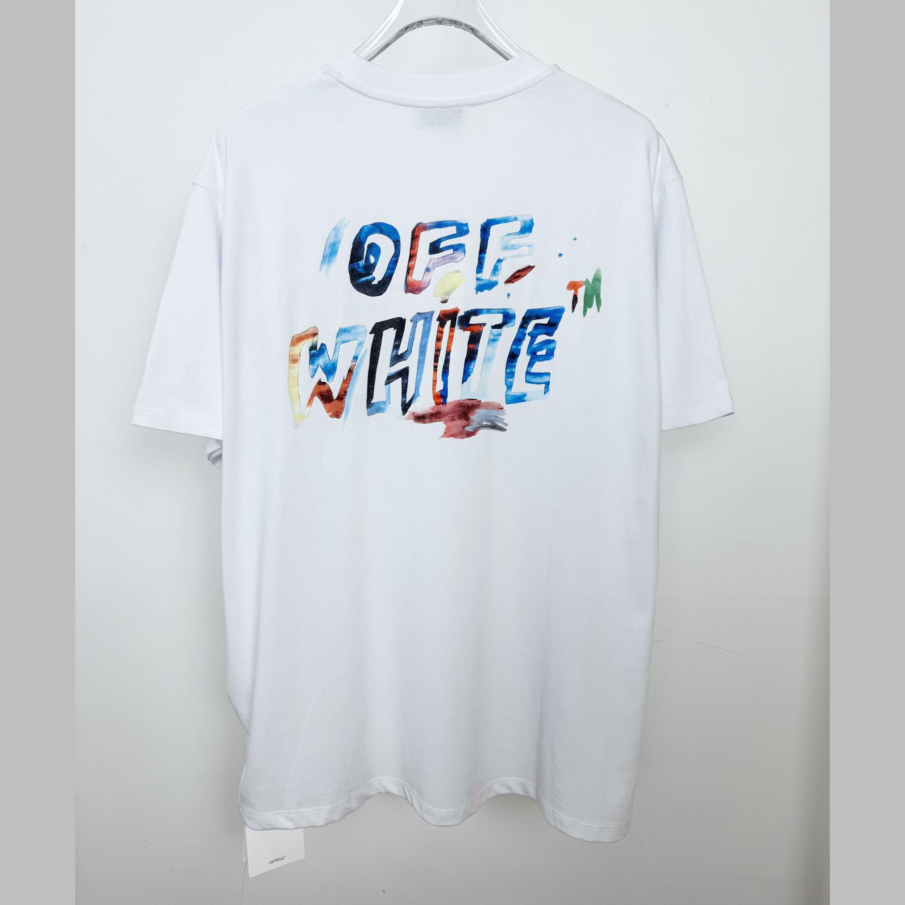 Off-White Watercolor Arrow T-Shirt - DesignerGu