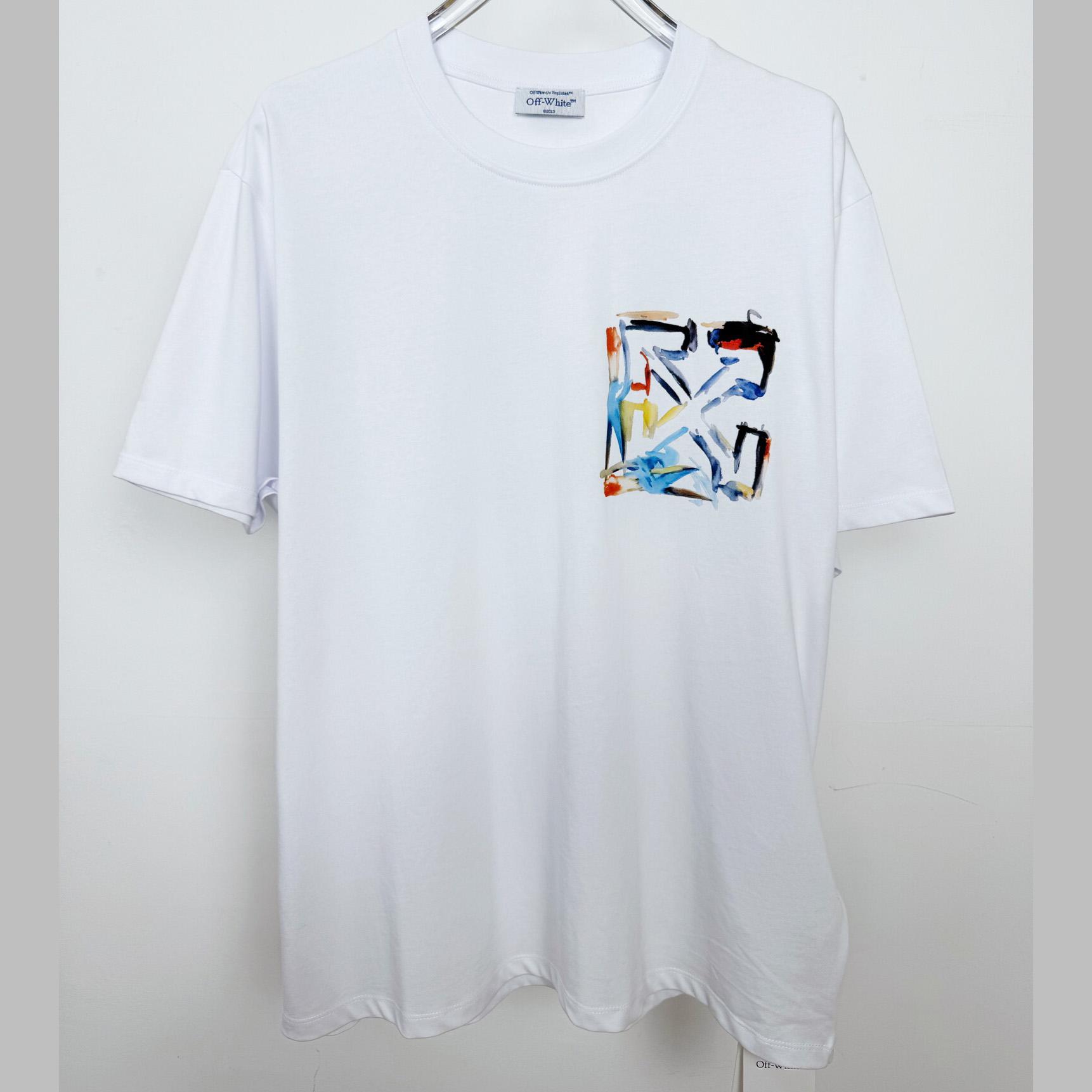 Off-White Watercolor Arrow T-Shirt - DesignerGu