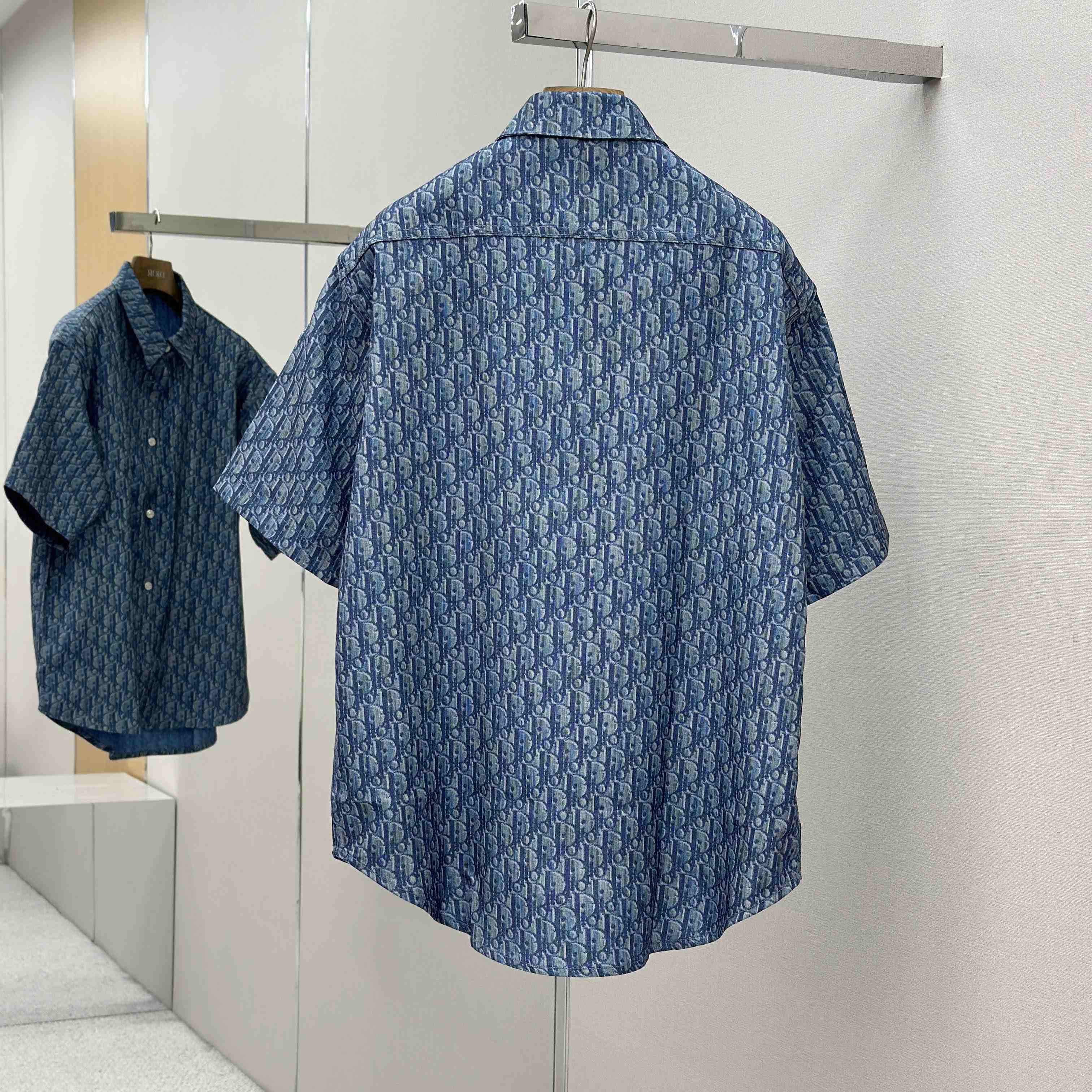 Dior Oblique Short-Sleeved Shirt - DesignerGu