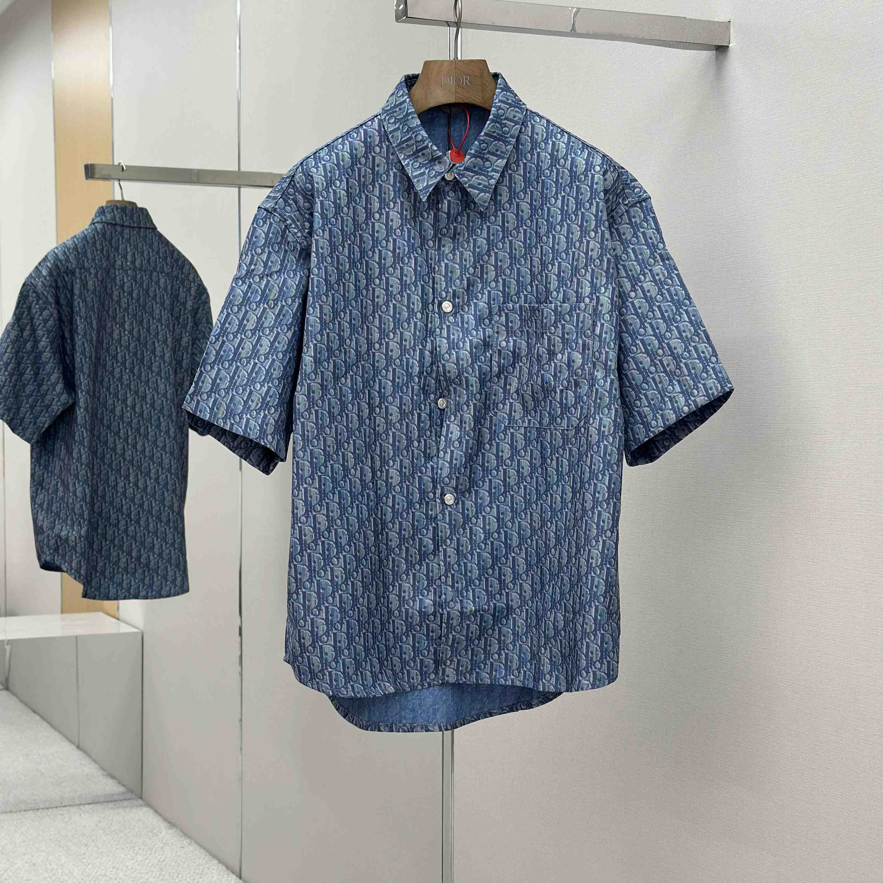 Dior Oblique Short-Sleeved Shirt - DesignerGu