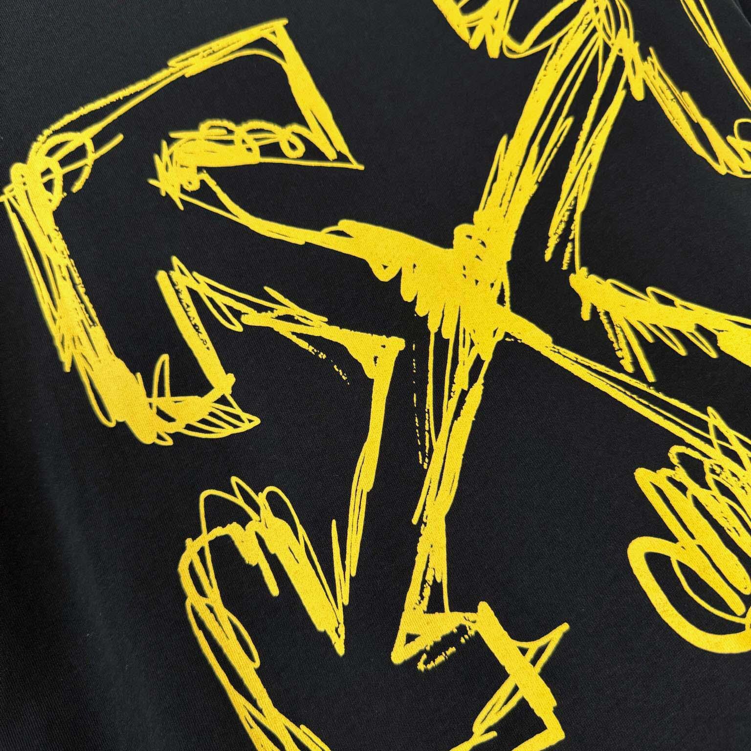 Off White Sketch Arrow T-Shirt - DesignerGu