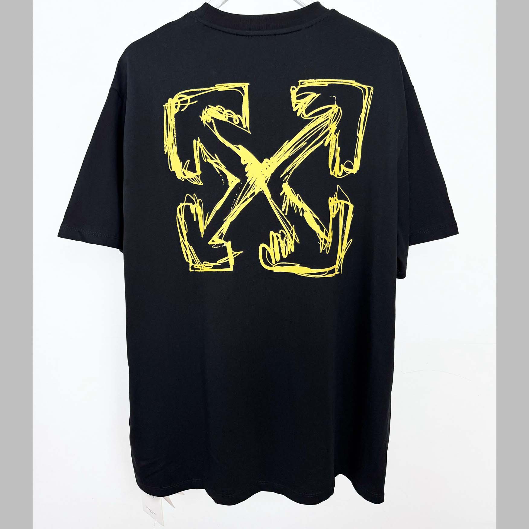 Off White Sketch Arrow T-Shirt - DesignerGu