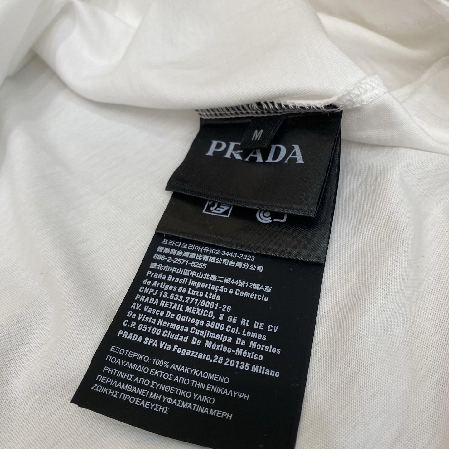 Prada Re-Nylon And Jersey T-shirt - DesignerGu