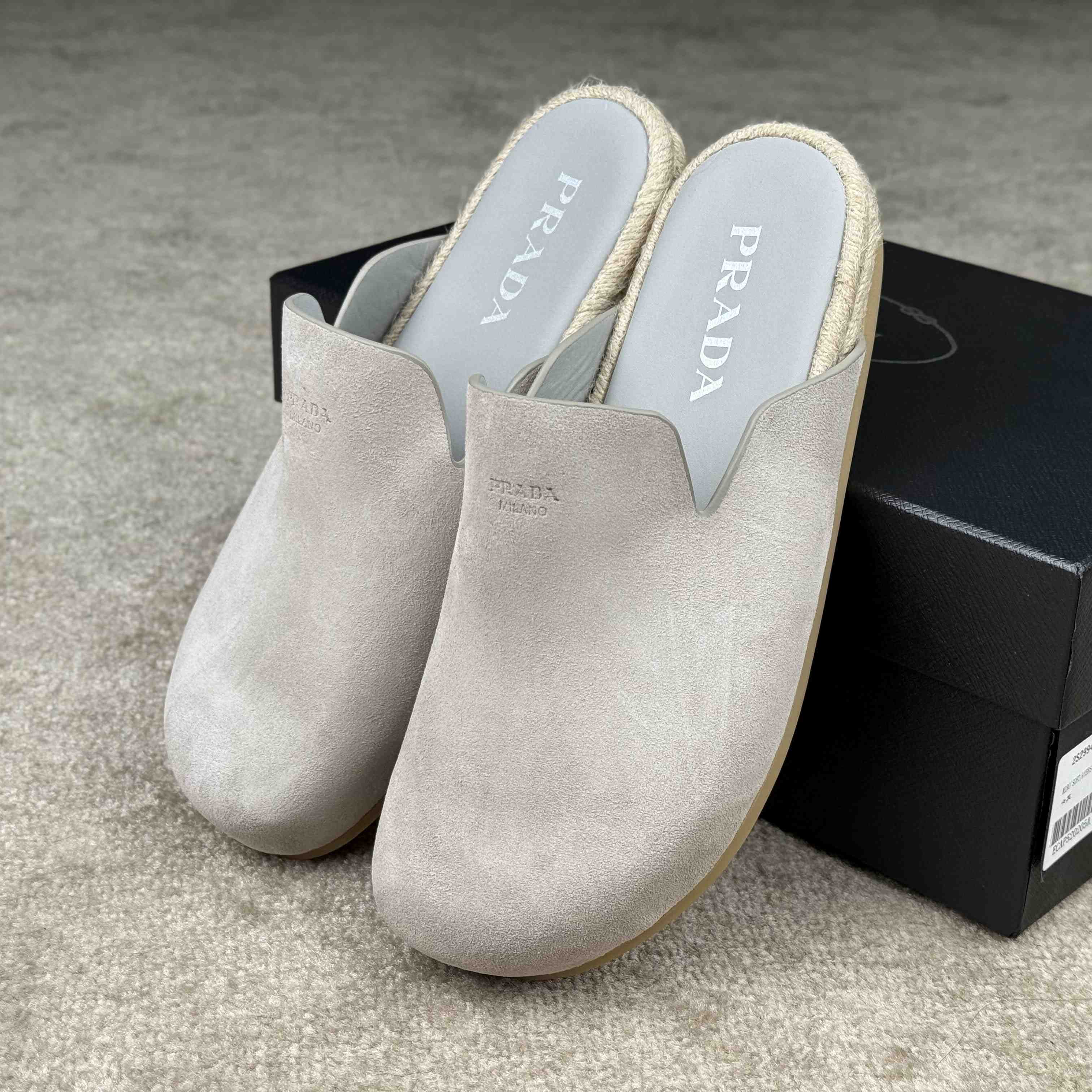 Prada Suede Mules - DesignerGu