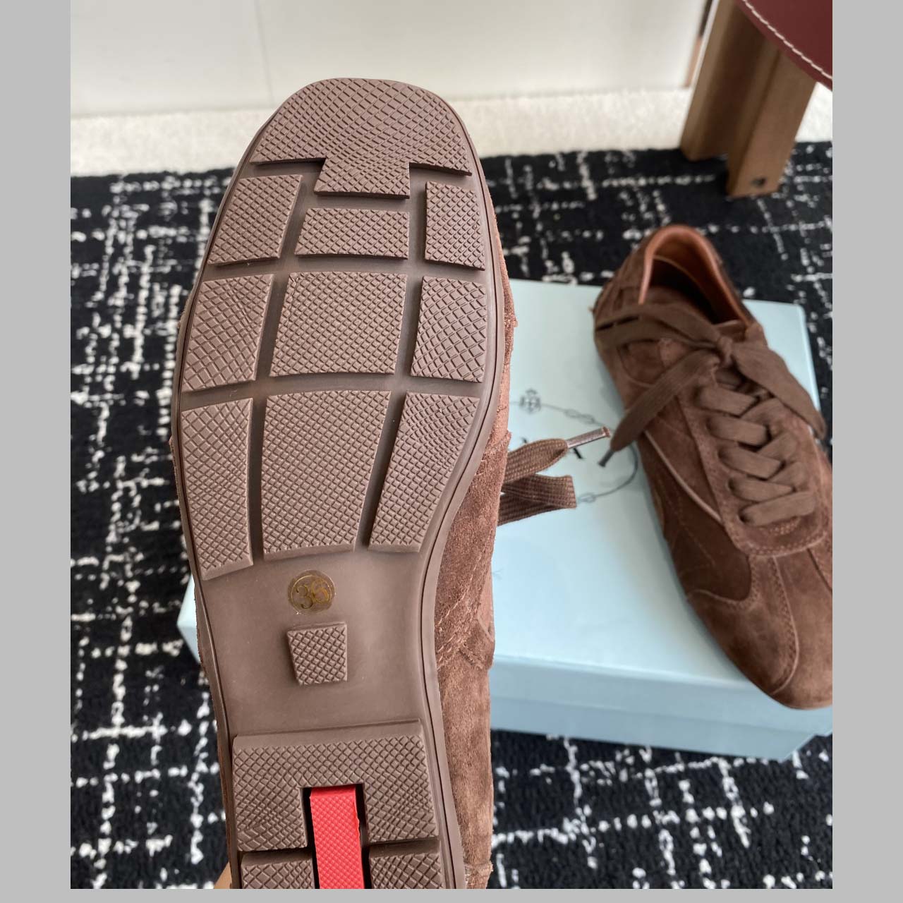 Prada Montecarlo Re-Edition 2005 Suede Sneakers - DesignerGu