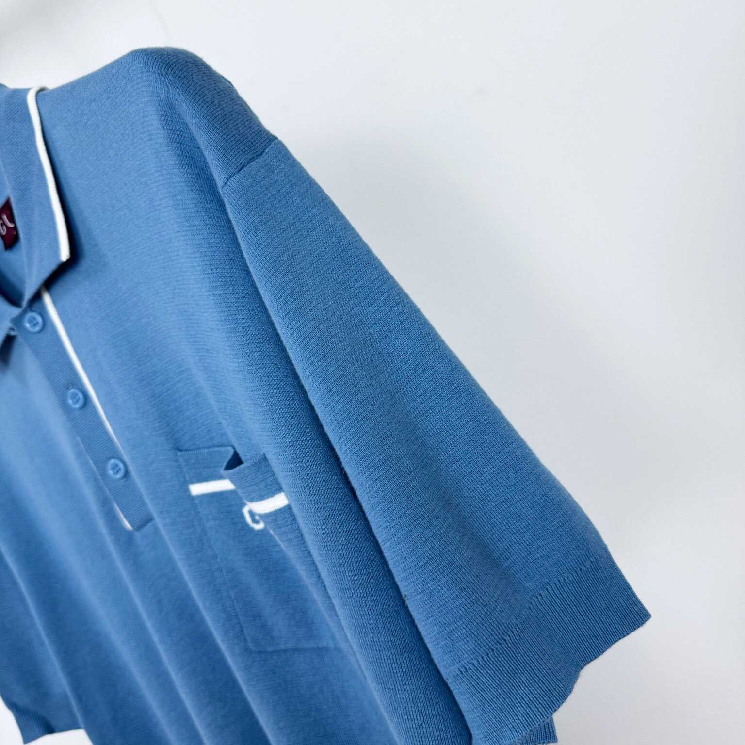 Gucci Gg Silk And Cotton Jacquard Polo Shirt - DesignerGu