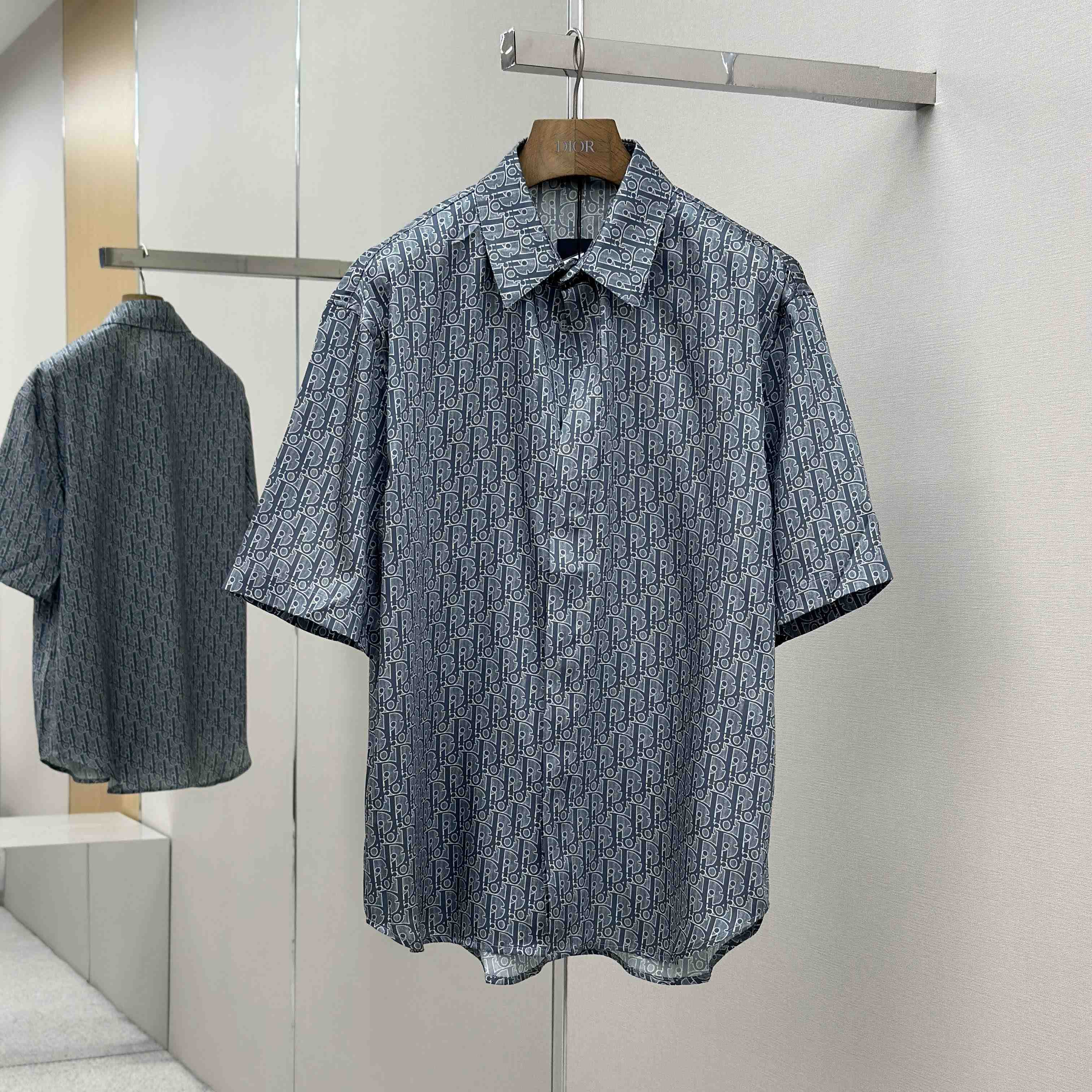 Dior Oblique Short-Sleeved Shirt - DesignerGu