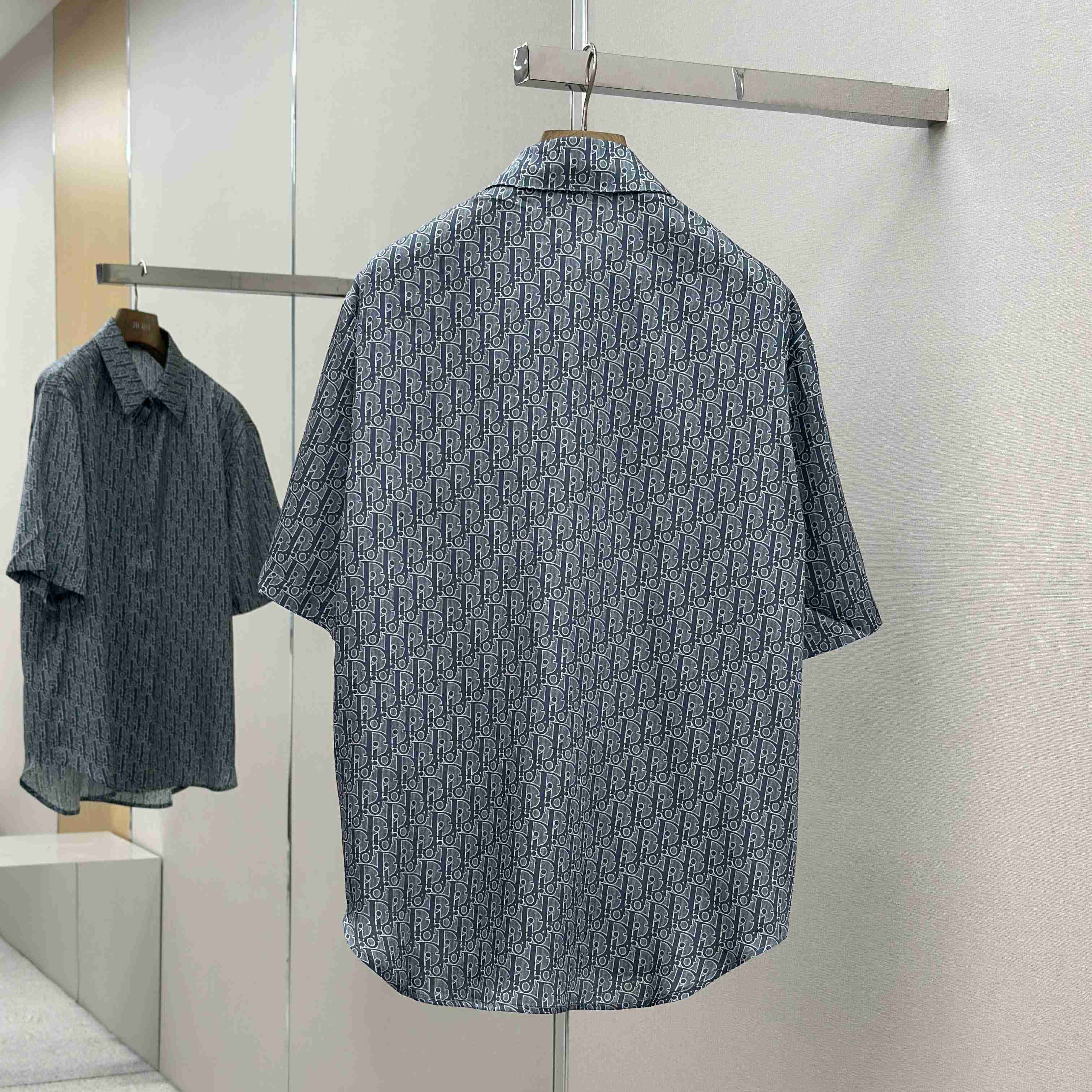 Dior Oblique Short-Sleeved Shirt - DesignerGu