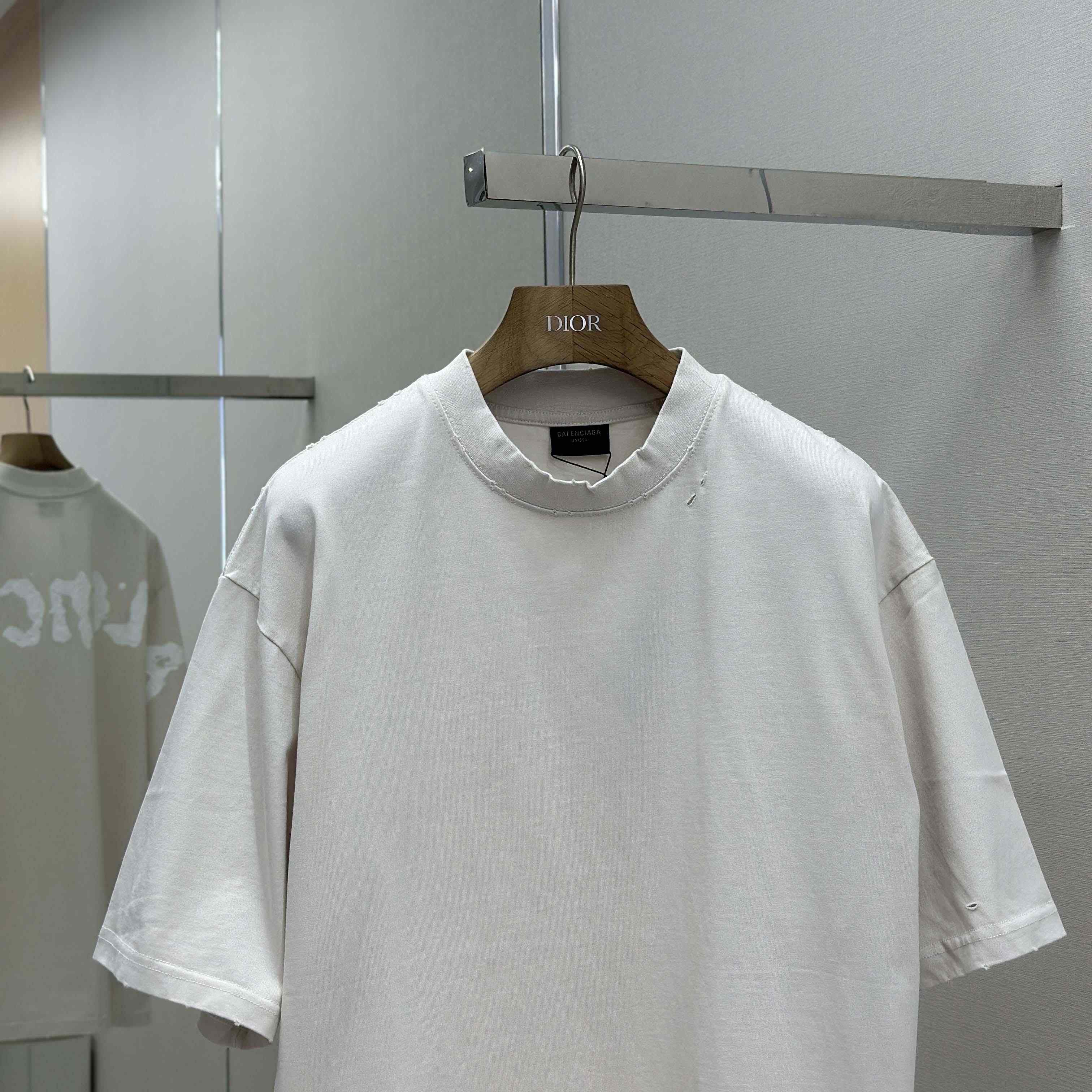 Balenciaga Painted T-Shirt Medium Fit - DesignerGu