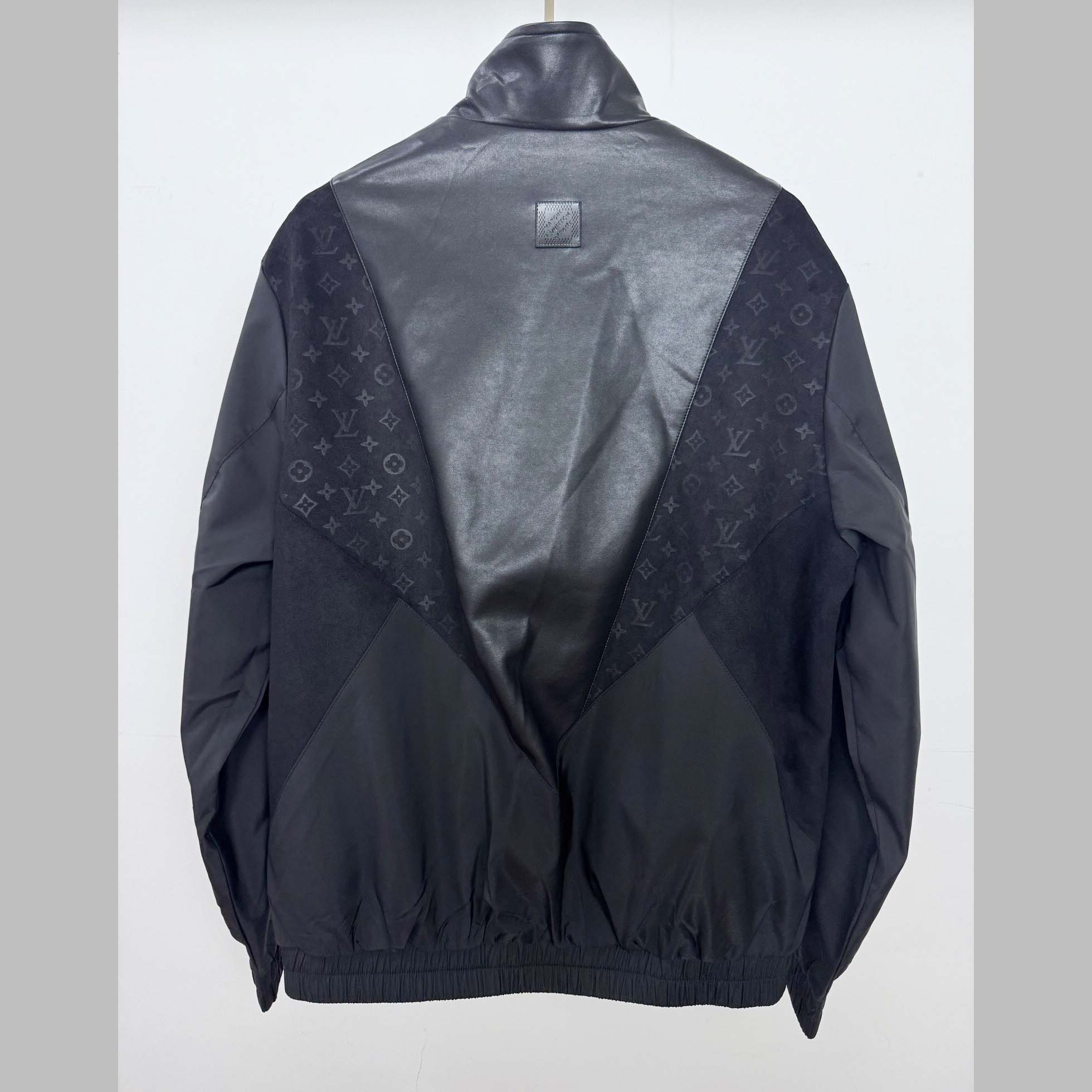 Louis Vuitton Leather Mix Track Top   1AHVM1 - DesignerGu