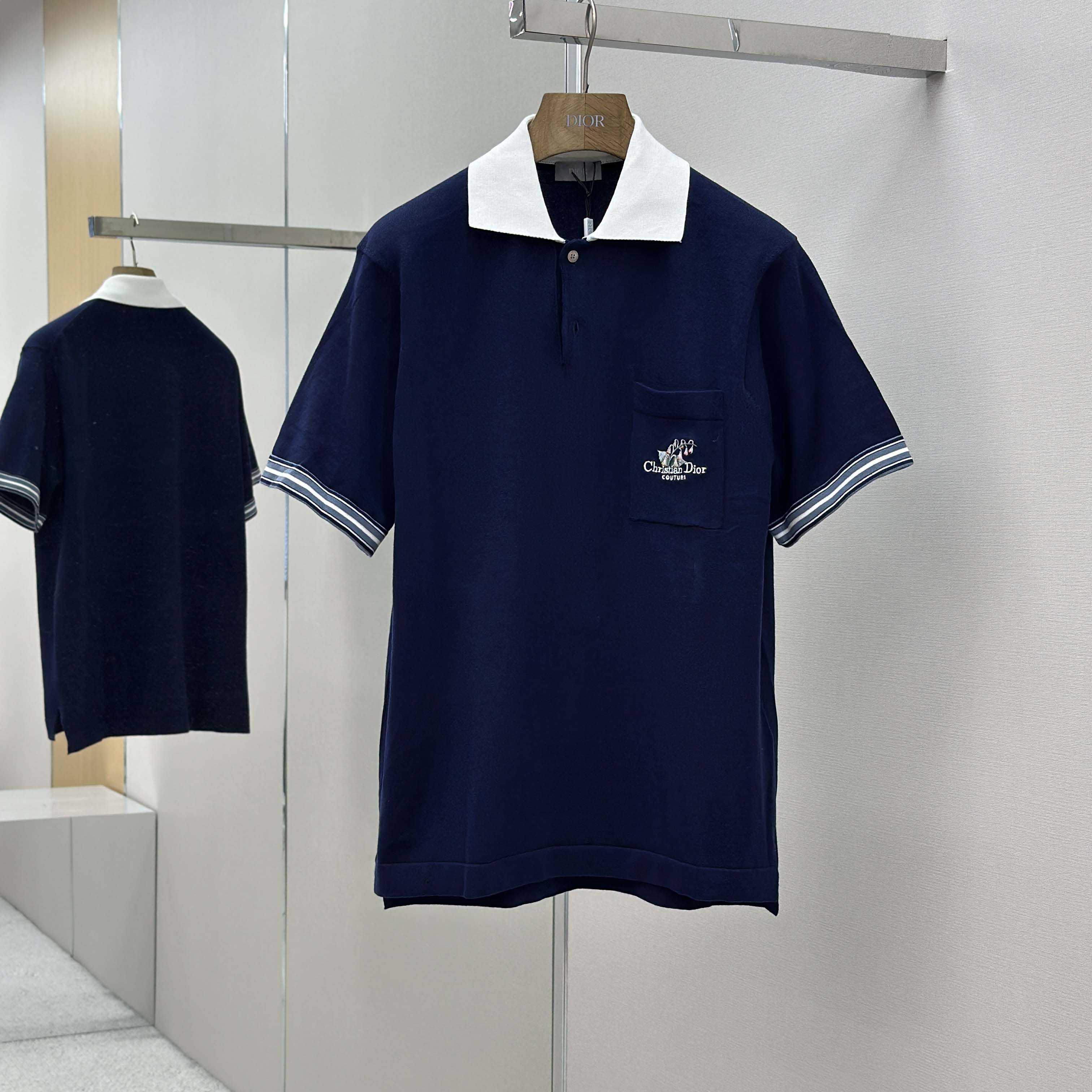 Christian Dior Couture Lily of the Valley Polo Shirt  - DesignerGu