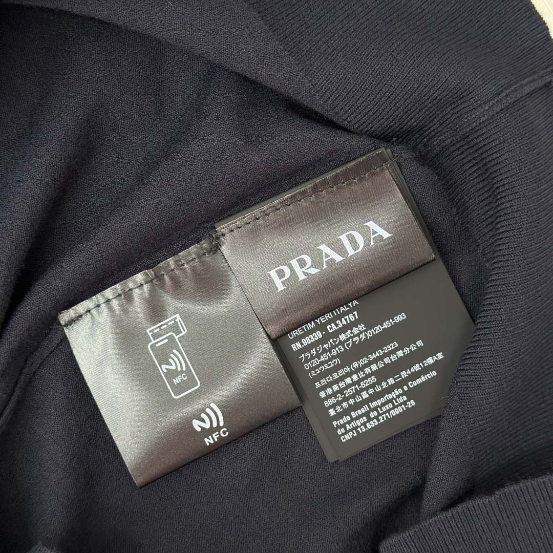 Prada Superfine Wool Polo Shirt - DesignerGu