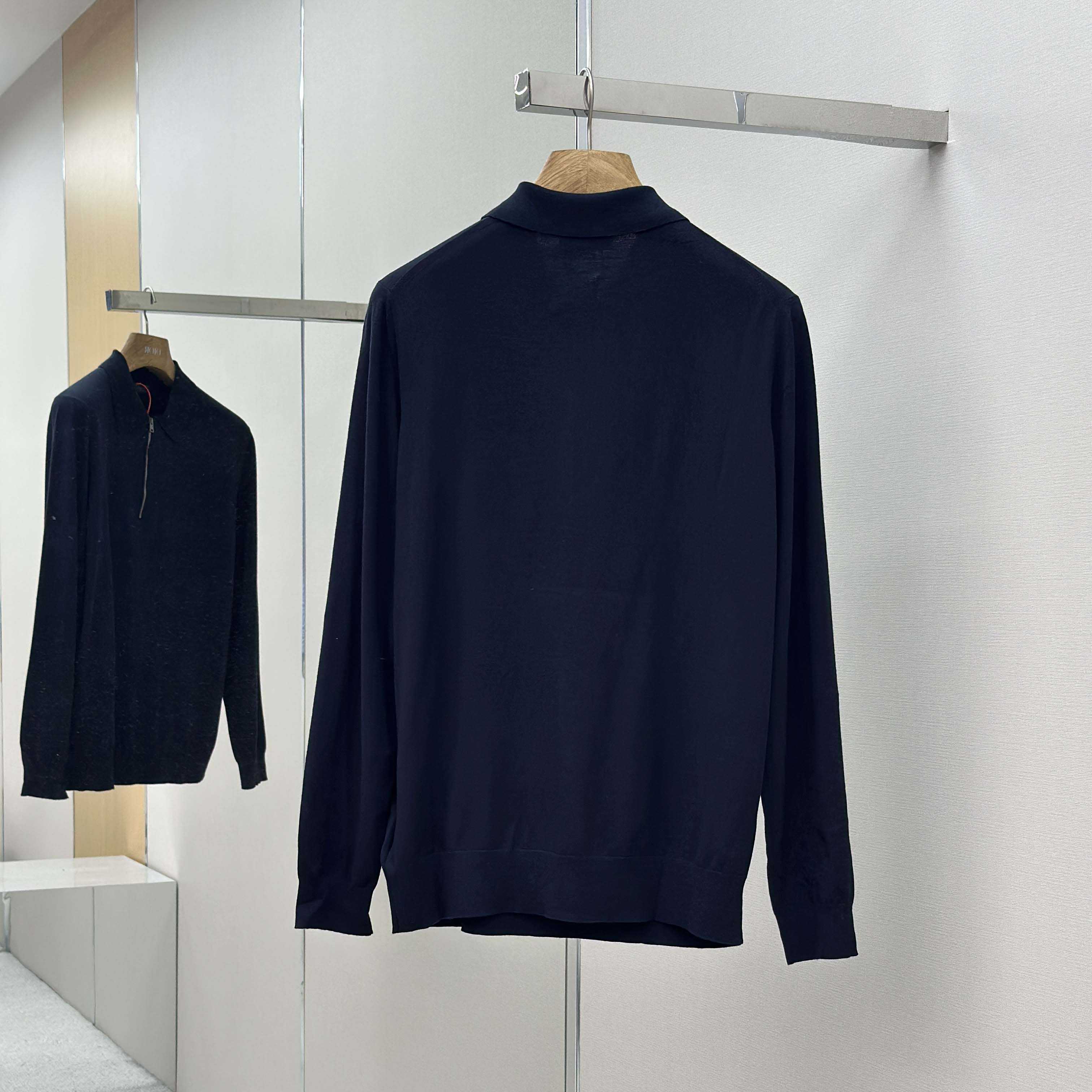 Prada Superfine Wool Polo Shirt - DesignerGu