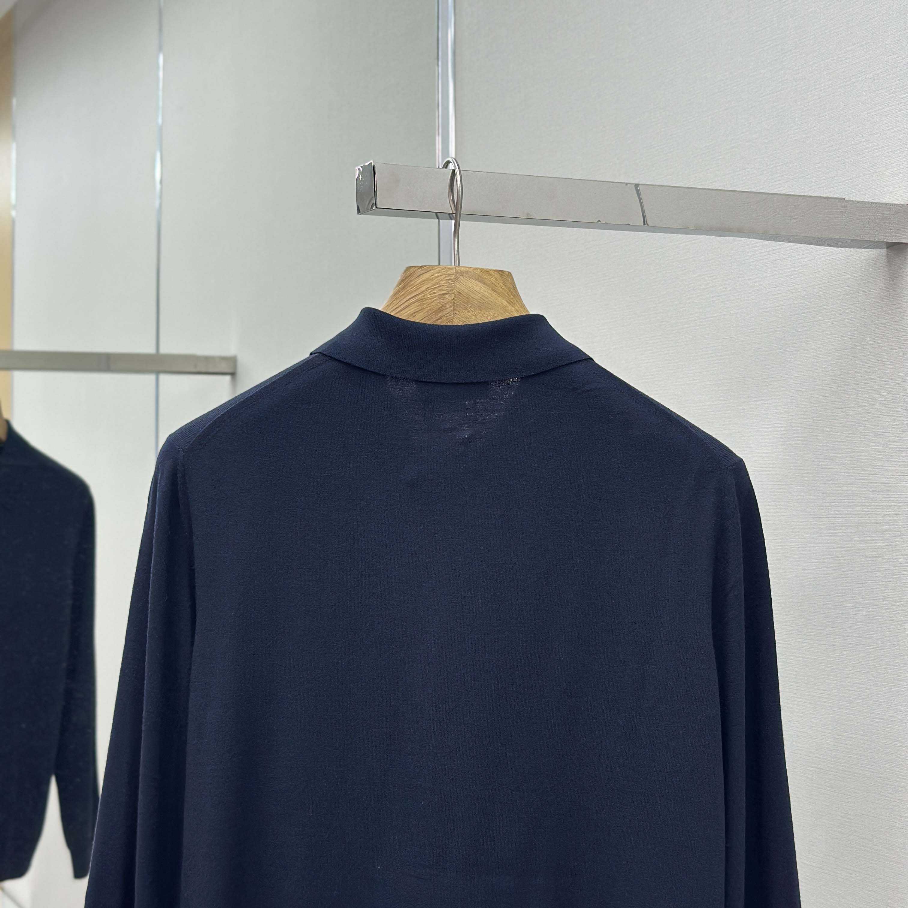 Prada Superfine Wool Polo Shirt - DesignerGu