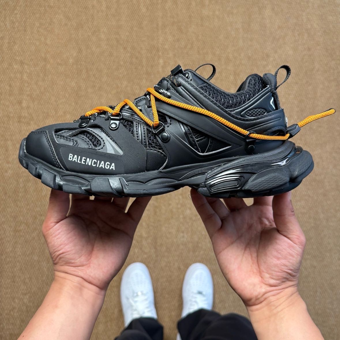 Balenciaga Track Trail Laces Sneaker In Black - DesignerGu