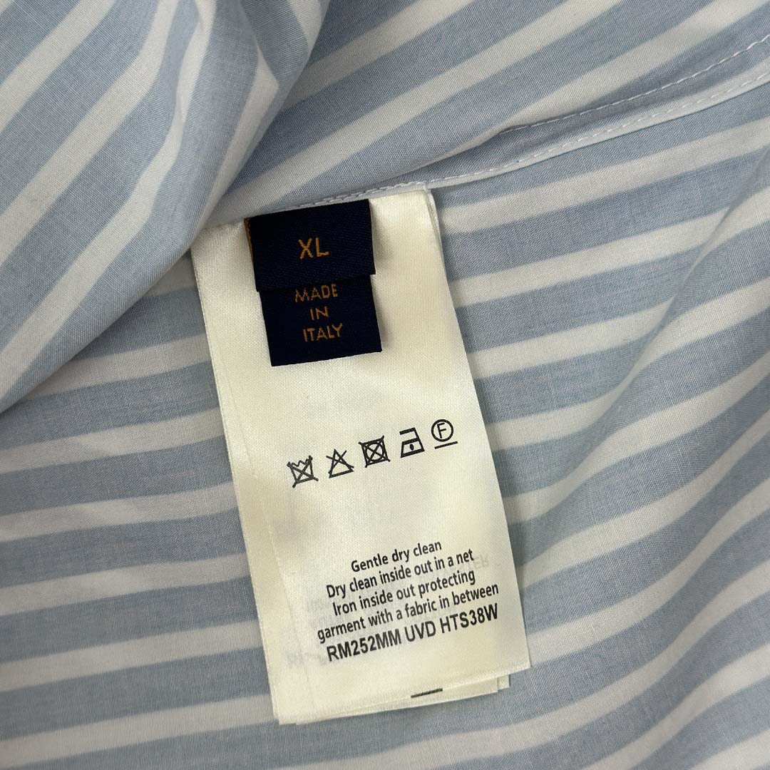 Louis Vuitton Monogram Patchwork Striped Shirt     1AHVWM - DesignerGu