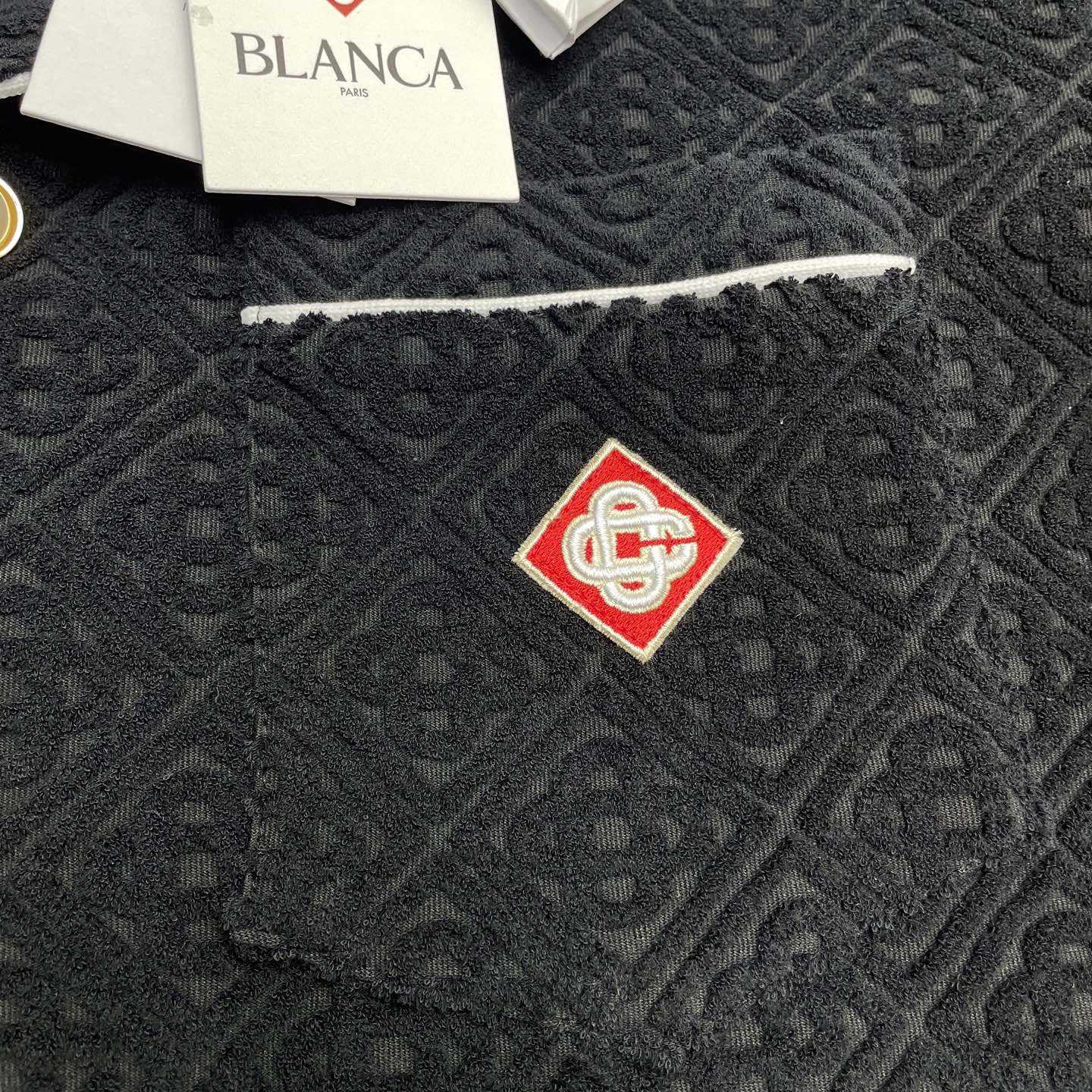 Casablanca Monogram Jacquard Towelling Short Sleeve Shirt   c1028 - DesignerGu