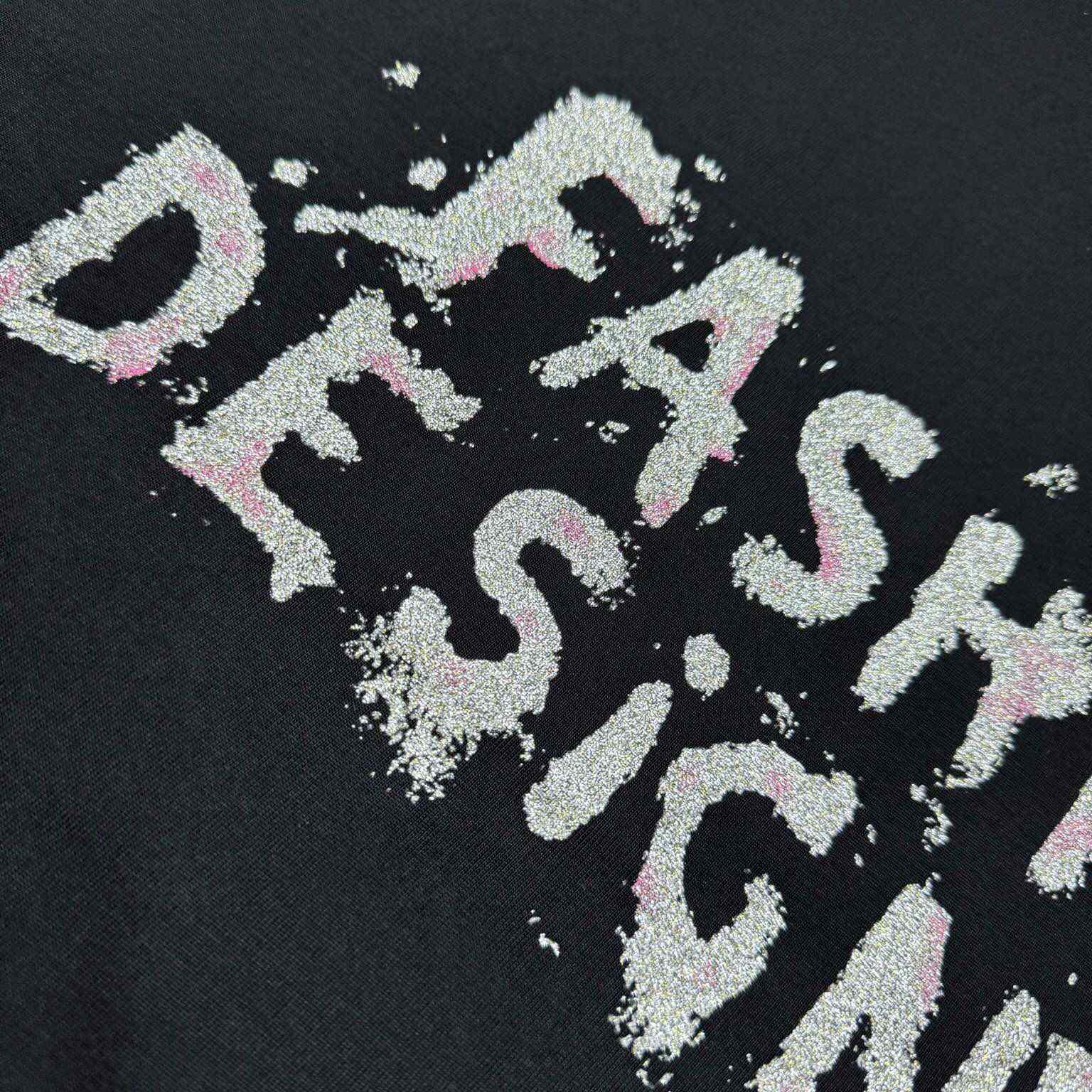 Balenciaga Fashion Designer Oversized T-Shirt In Faded Black Dry Jersey - DesignerGu