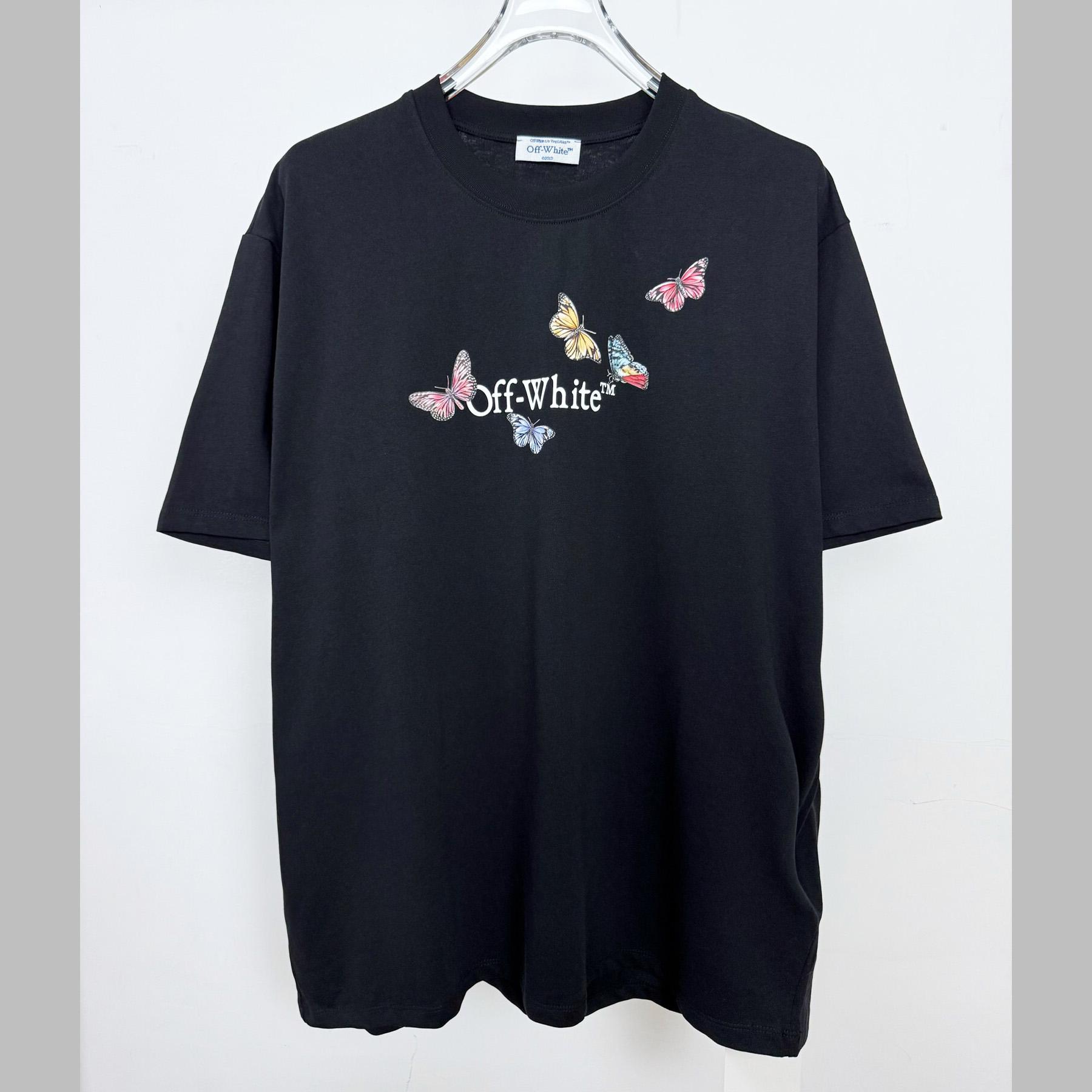 Off White Butterfly Bookish T-Shirt - DesignerGu