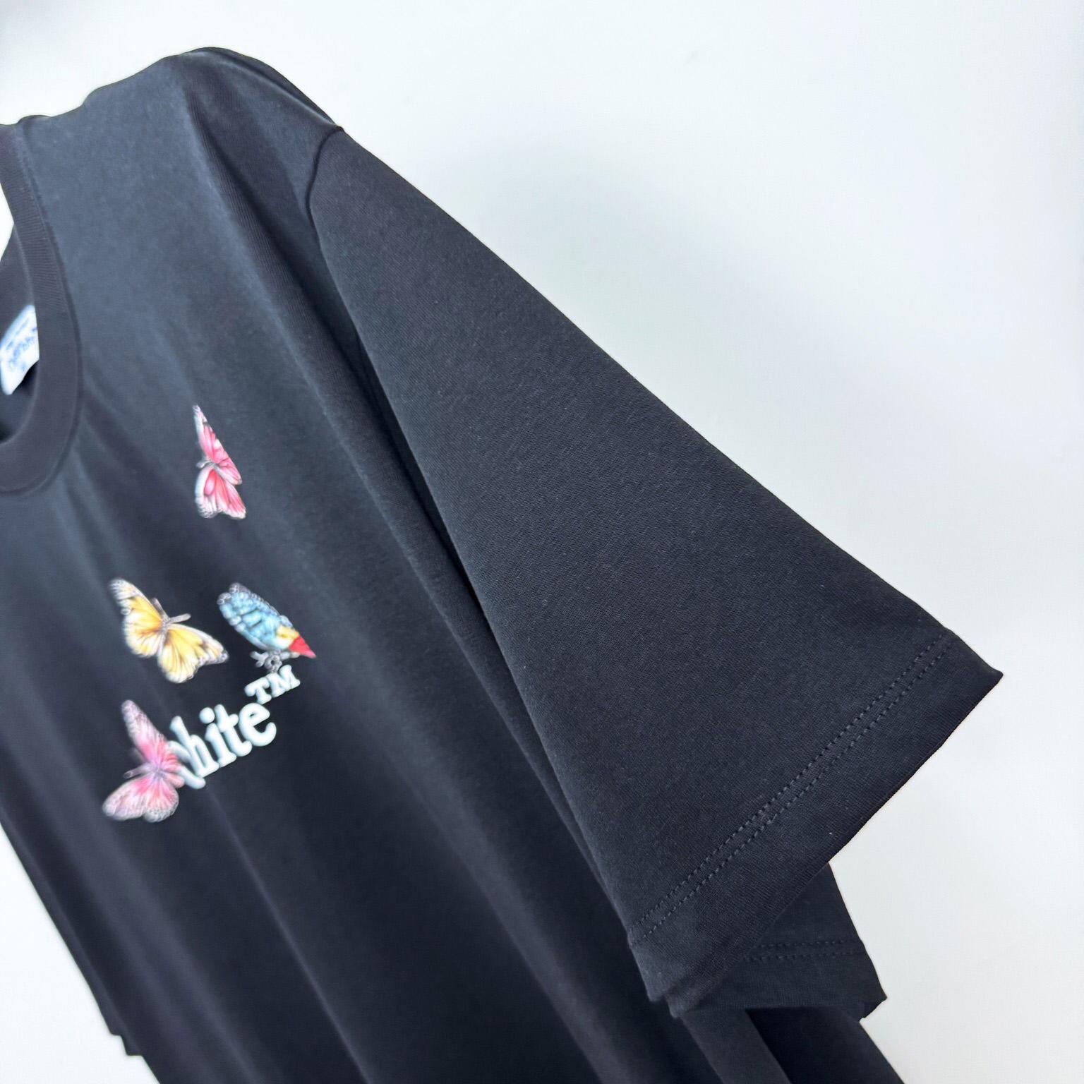 Off White Butterfly Bookish T-Shirt - DesignerGu