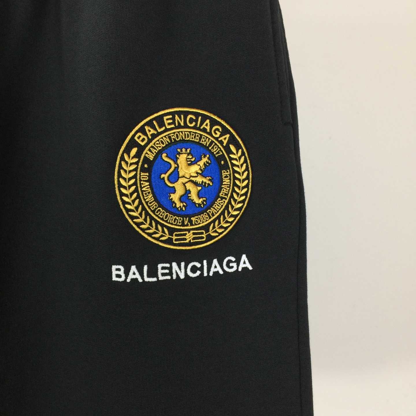 Balenciaga Uniform Merch Short In Faded Black Dry Fleece - DesignerGu