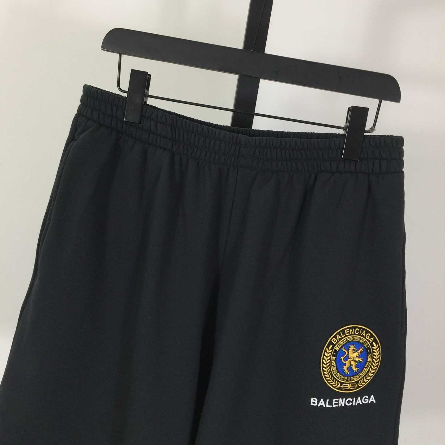 Balenciaga Uniform Merch Short In Faded Black Dry Fleece - DesignerGu