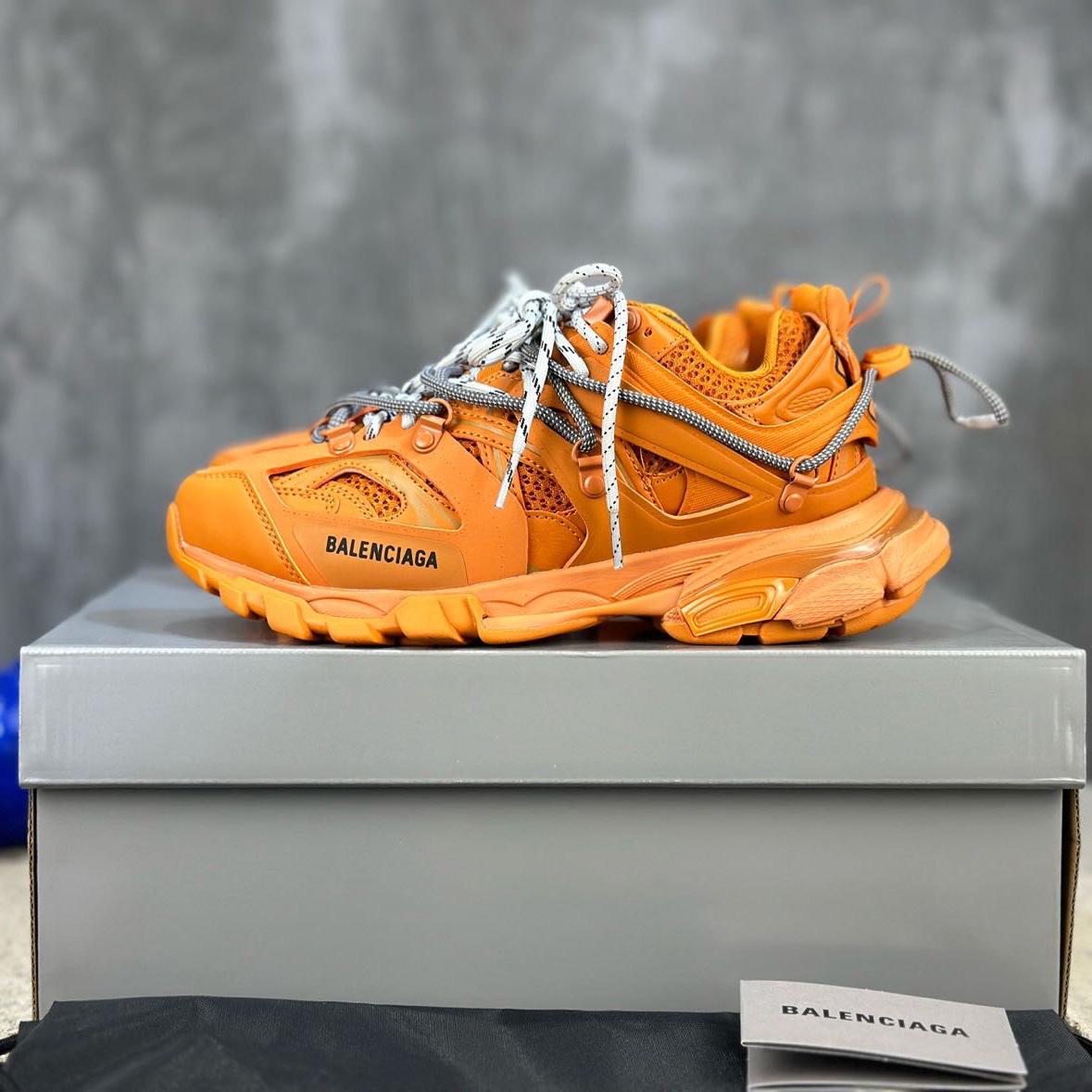 Balenciaga Track Trail Laces Sneaker In Orange   - DesignerGu