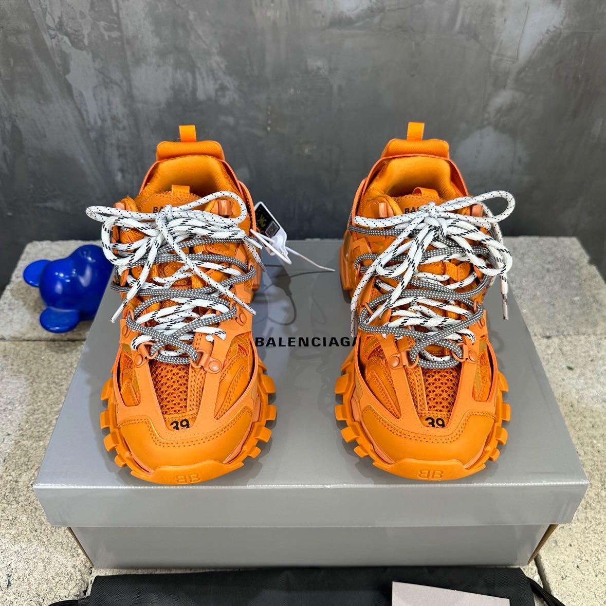 Balenciaga Track Trail Laces Sneaker In Orange   - DesignerGu