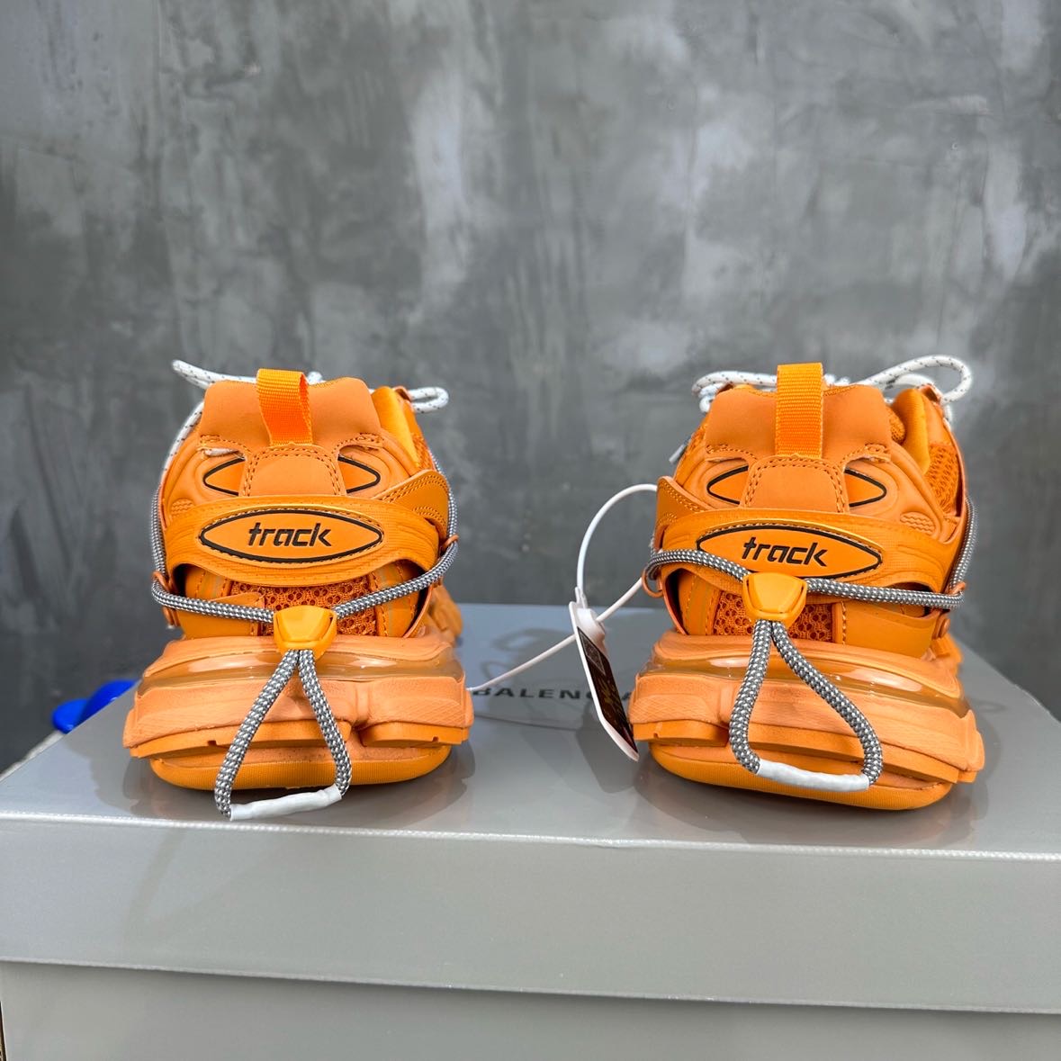 Balenciaga Track Trail Laces Sneaker In Orange   - DesignerGu