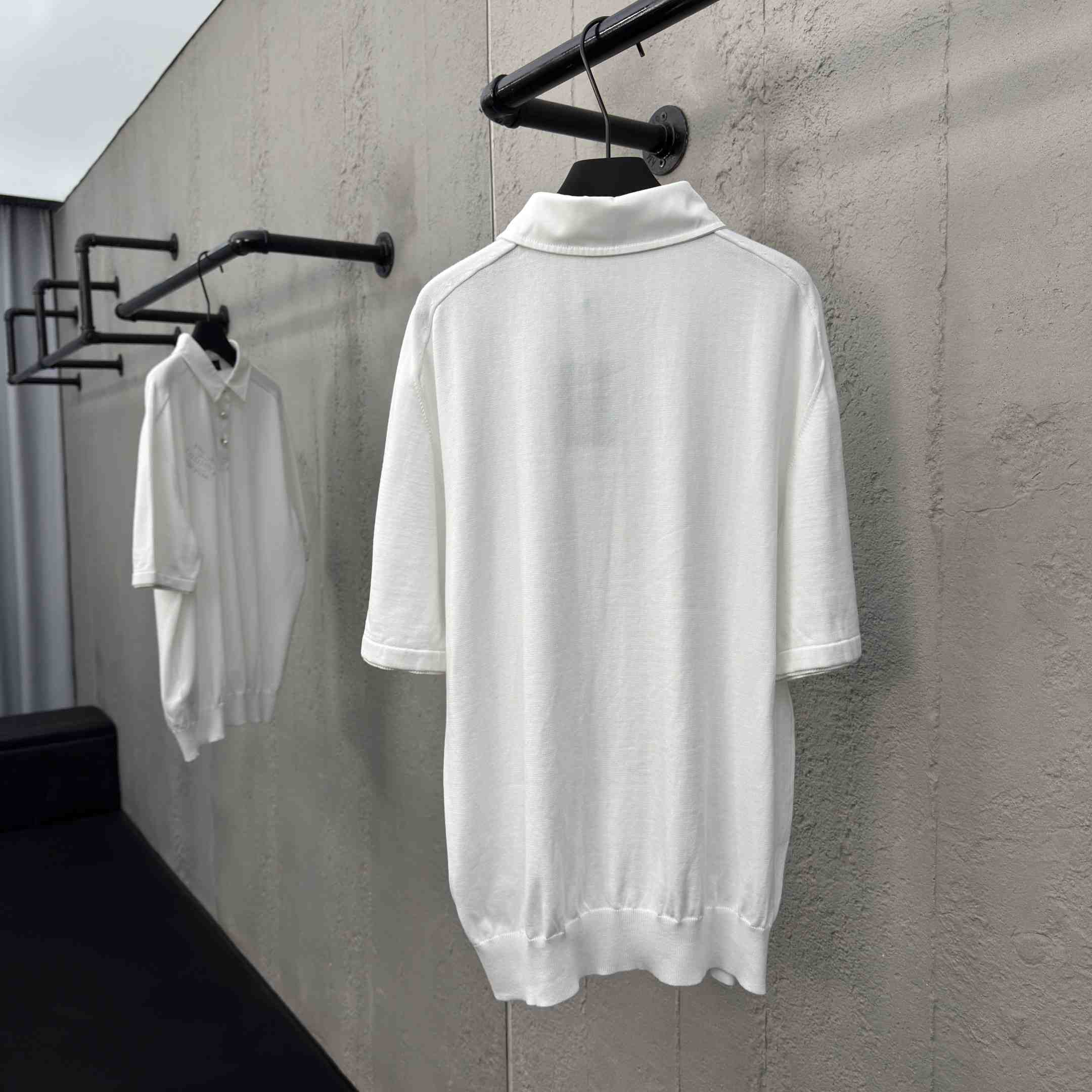 Louis Vuitton Embroidered Short-Sleeved Cotton Blend Polo Shirt   1AFQQA - DesignerGu