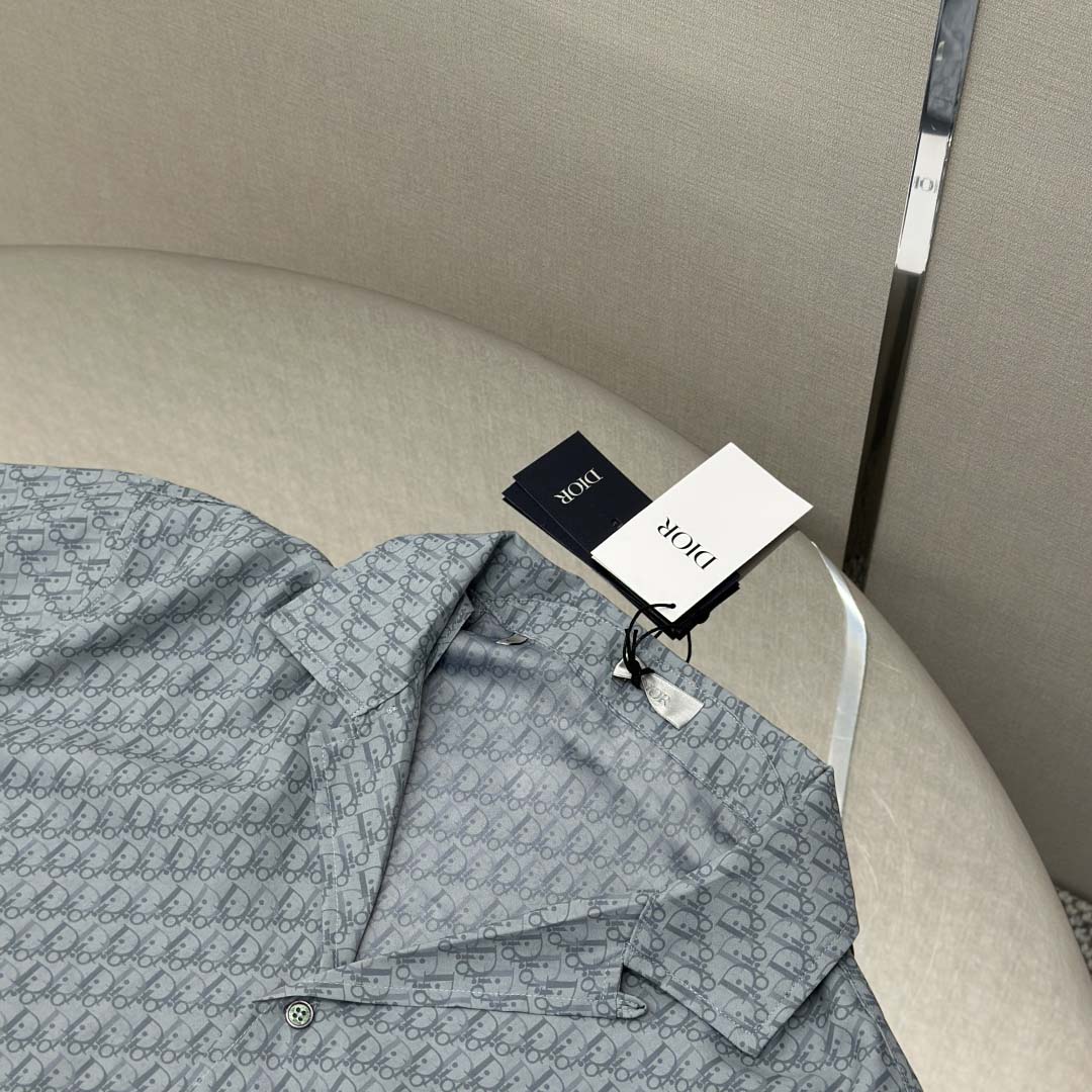 Dior Oblique Short-Sleeved Shirt - DesignerGu