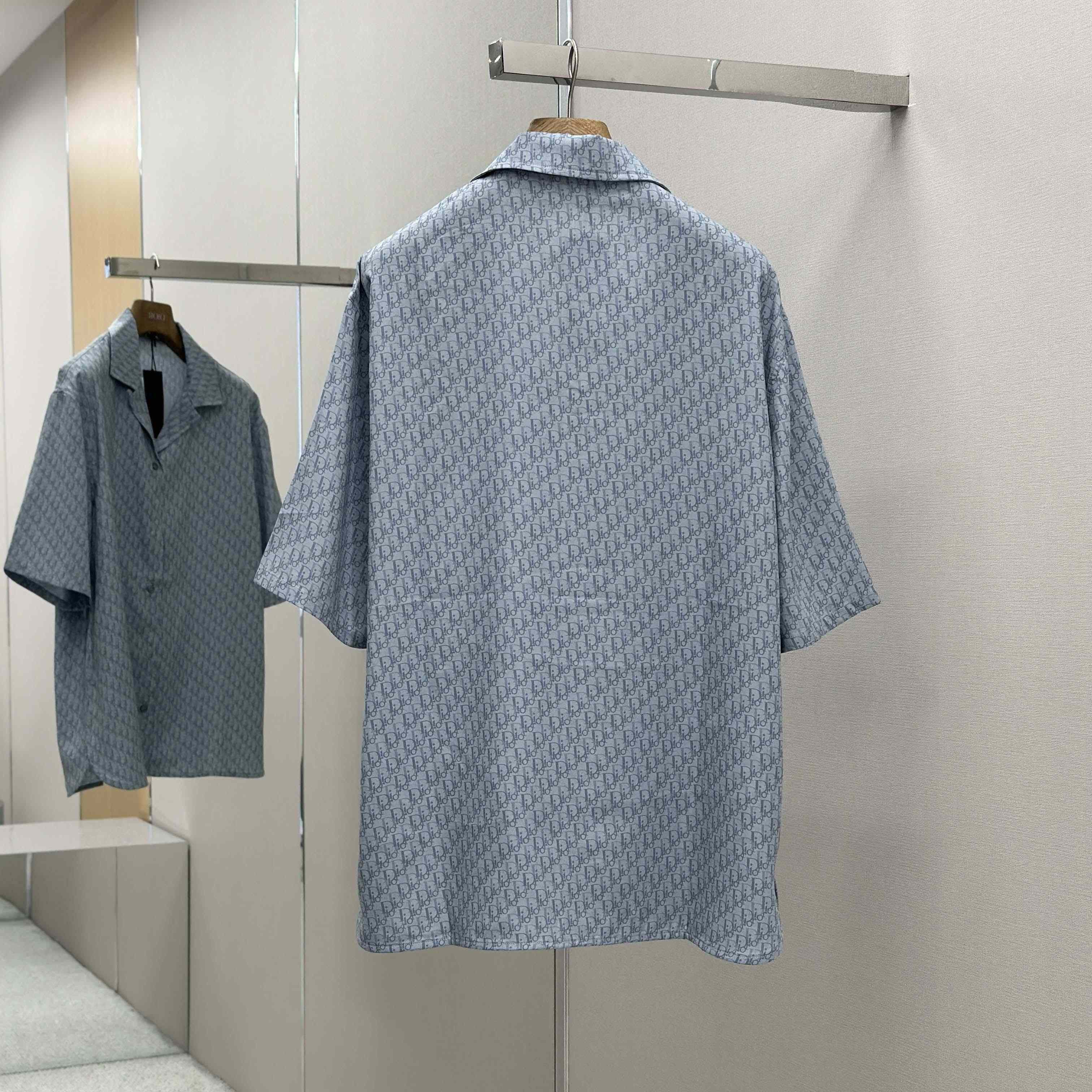 Dior Oblique Short-Sleeved Shirt - DesignerGu