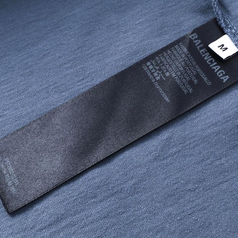 Balenciaga Political Campaign T-Shirt Medium Fit In Faded Blue - DesignerGu