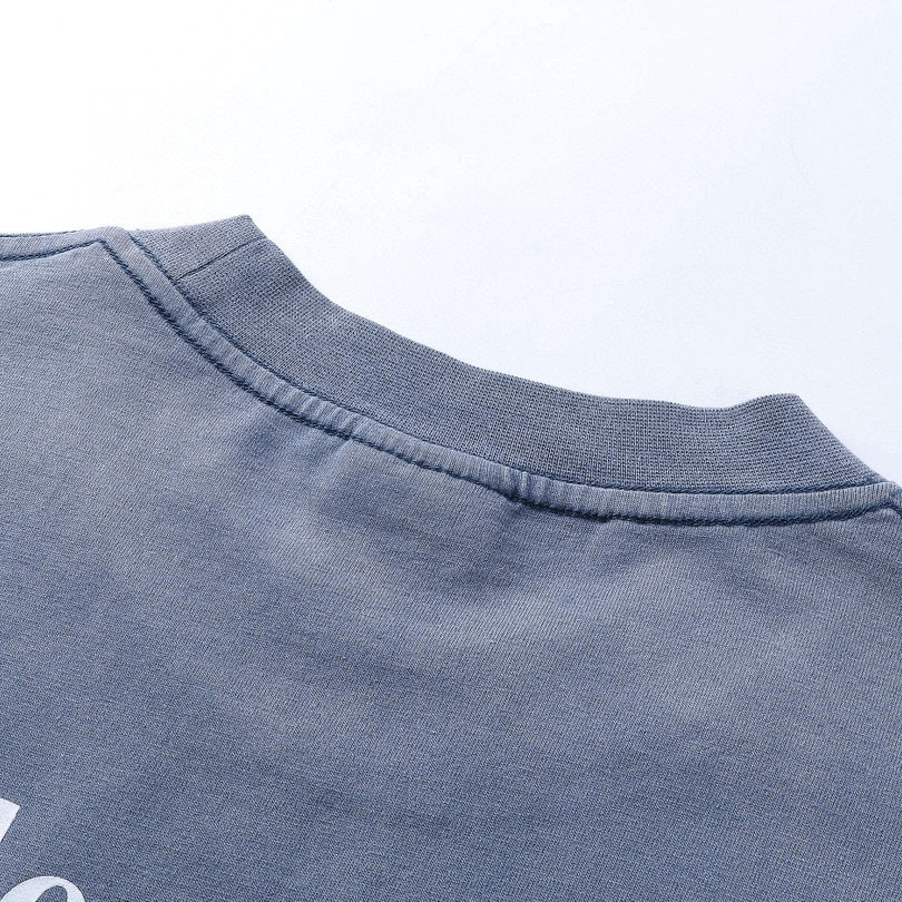 Balenciaga Political Campaign T-Shirt Medium Fit In Faded Blue - DesignerGu