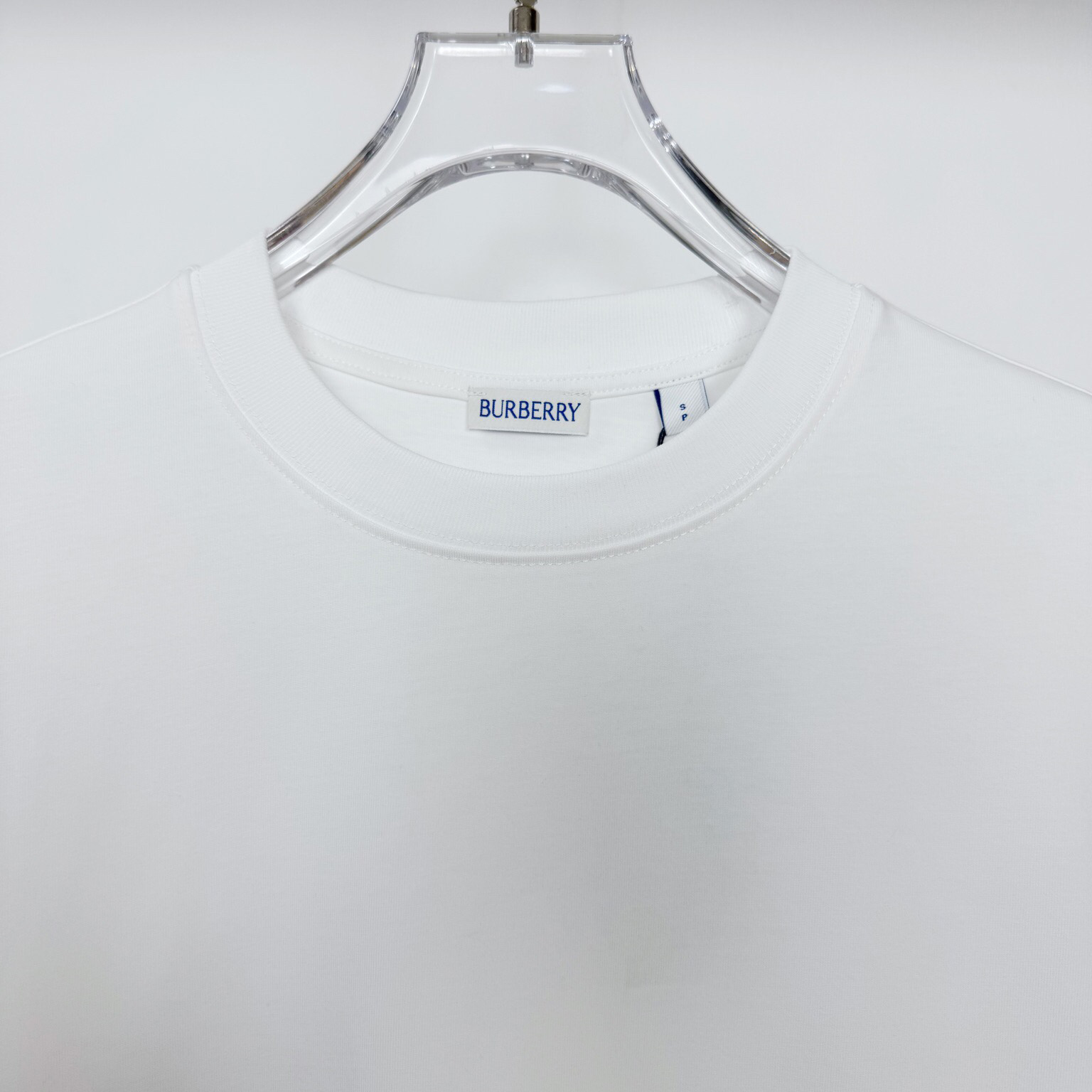 Burberry Check Label Cotton T-shirt  - DesignerGu