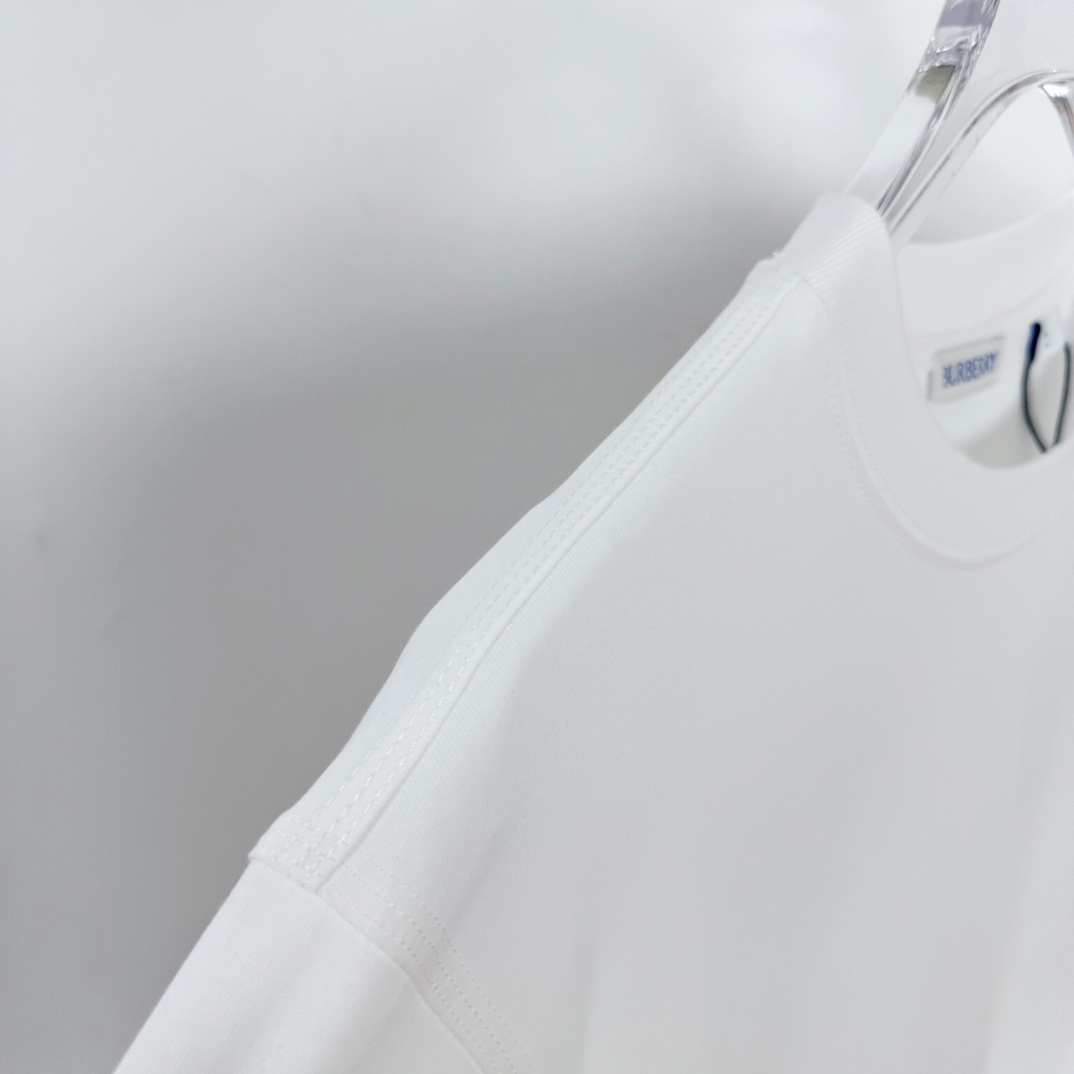 Burberry Check Label Cotton T-shirt  - DesignerGu