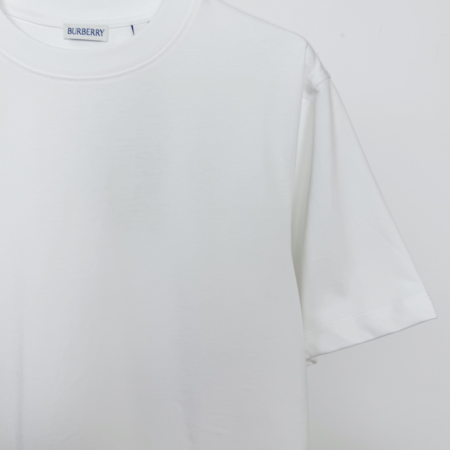 Burberry Check Label Cotton T-shirt  - DesignerGu