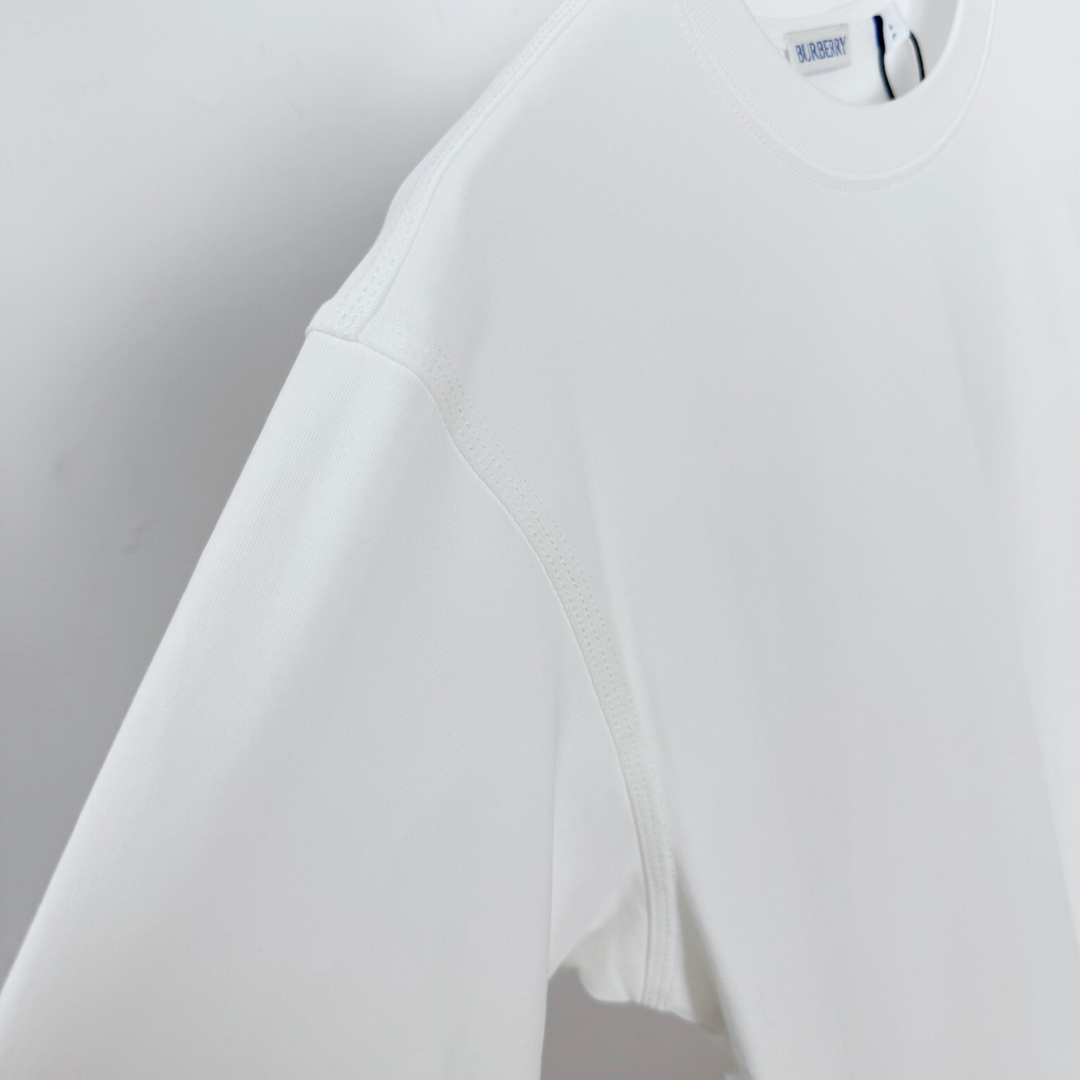 Burberry Check Label Cotton T-shirt  - DesignerGu