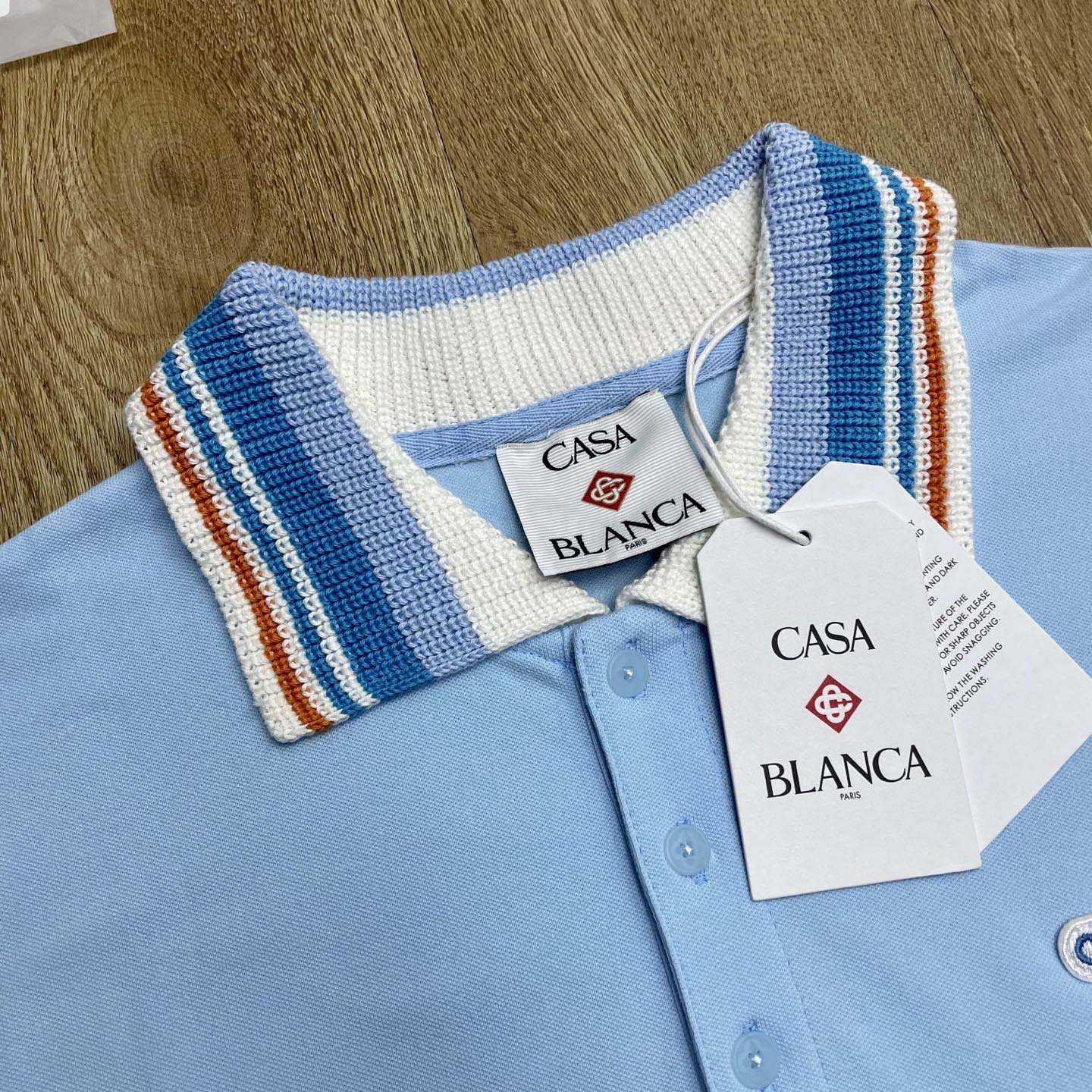 Casablanca Organic-cotton Polo Shirt   c1049 - DesignerGu