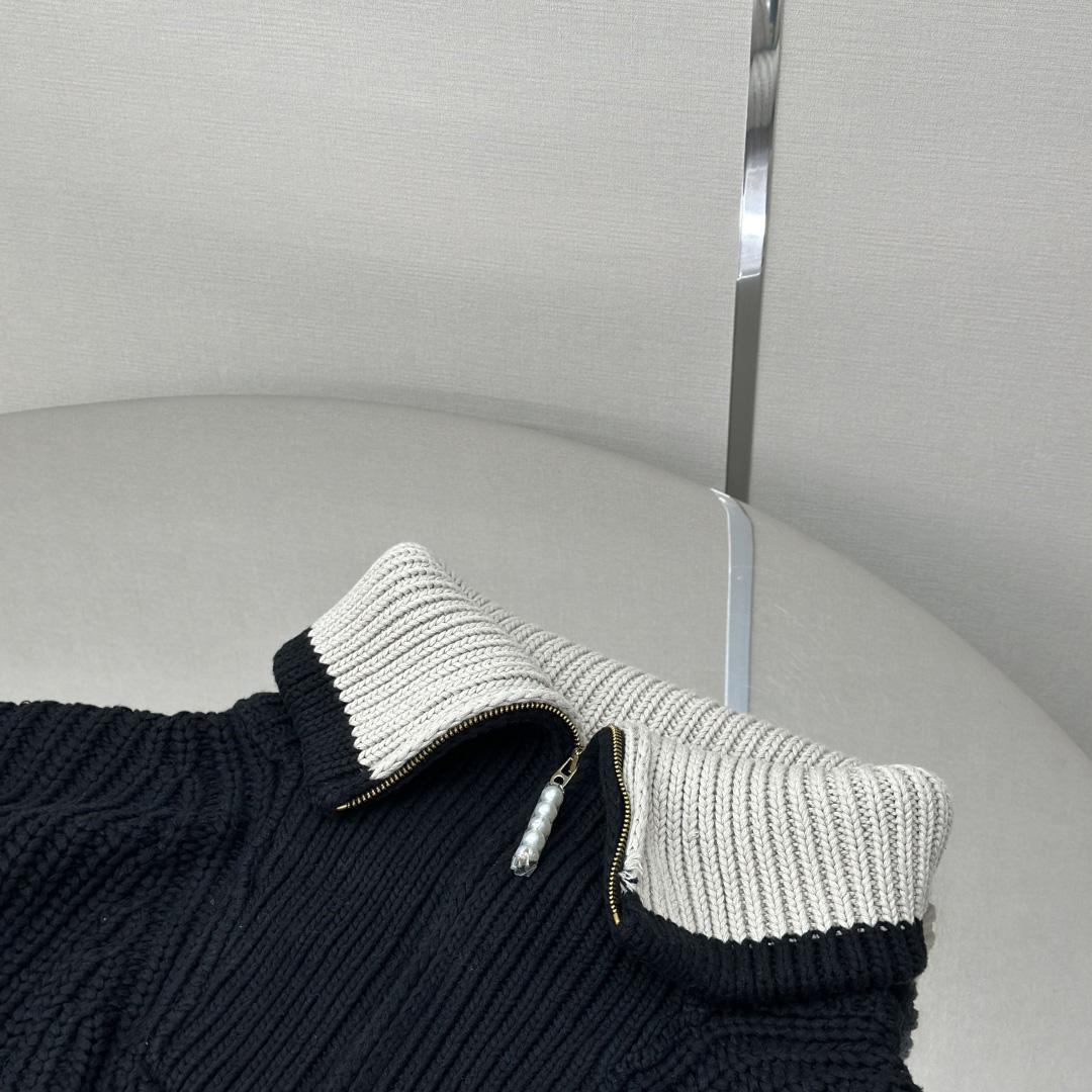 Louis Vuitton Chunky Wool-Blend Half-Zip Pullover   1AHC13 - DesignerGu